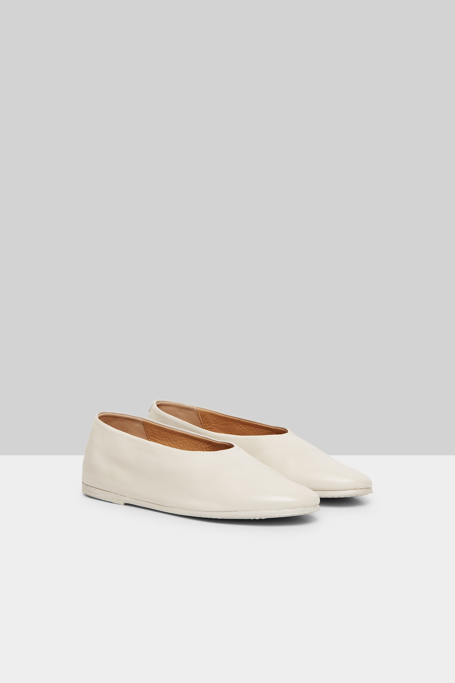 Coltellaccio Mist Leather Ballerina Shoes