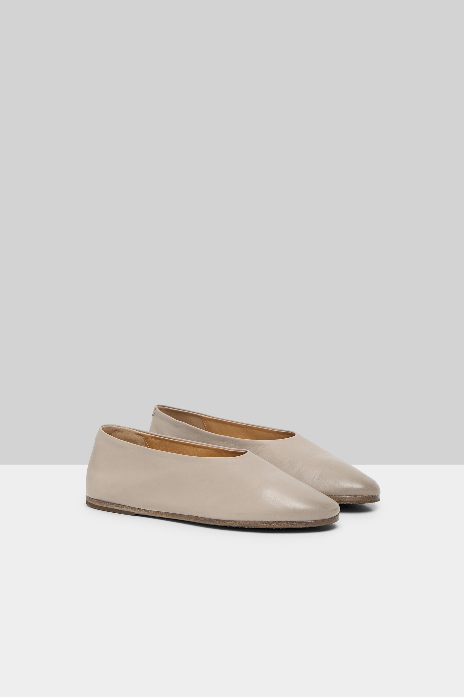 Coltellaccio Clay Leather Ballerina Shoes