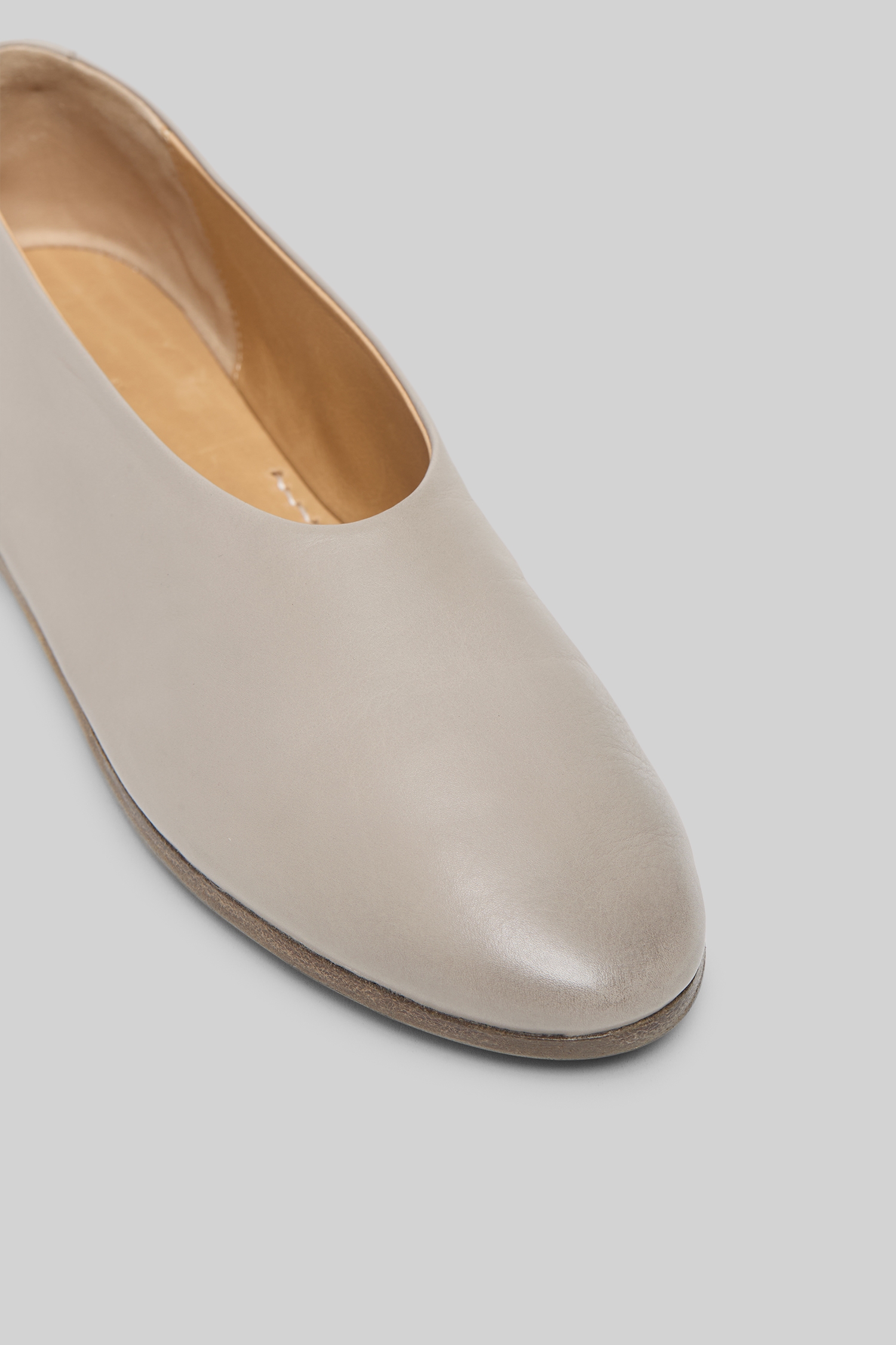 Coltellaccio Clay Leather Ballerina Shoes