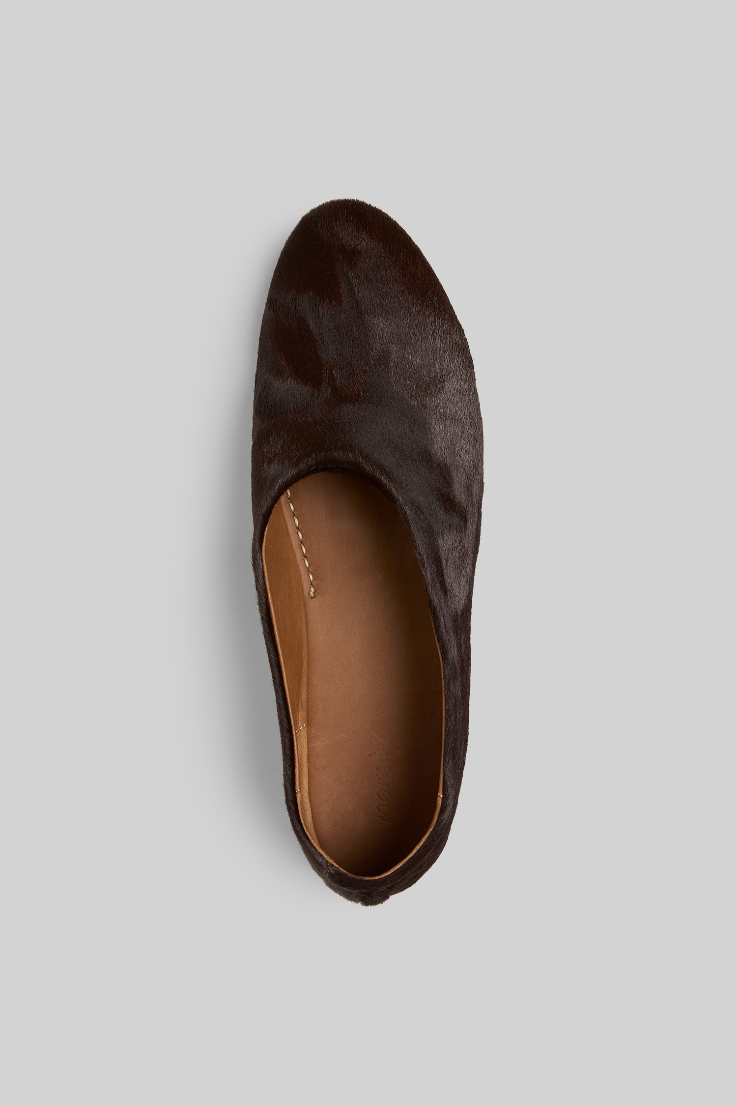Coltellaccio Dark Brown Leather Ballerina Shoes