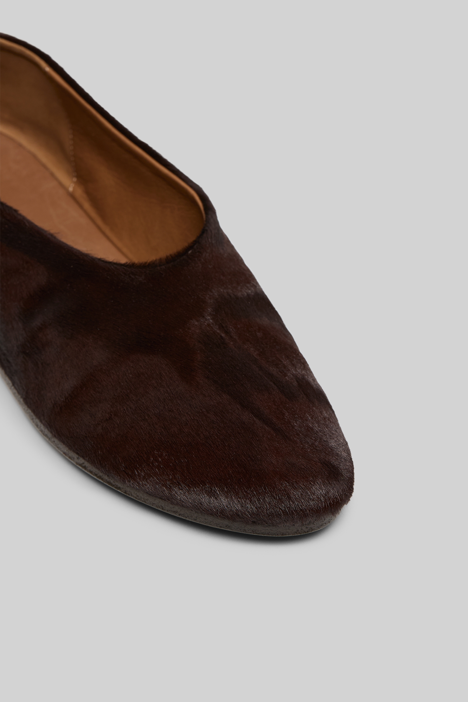 Coltellaccio Dark Brown Leather Ballerina Shoes