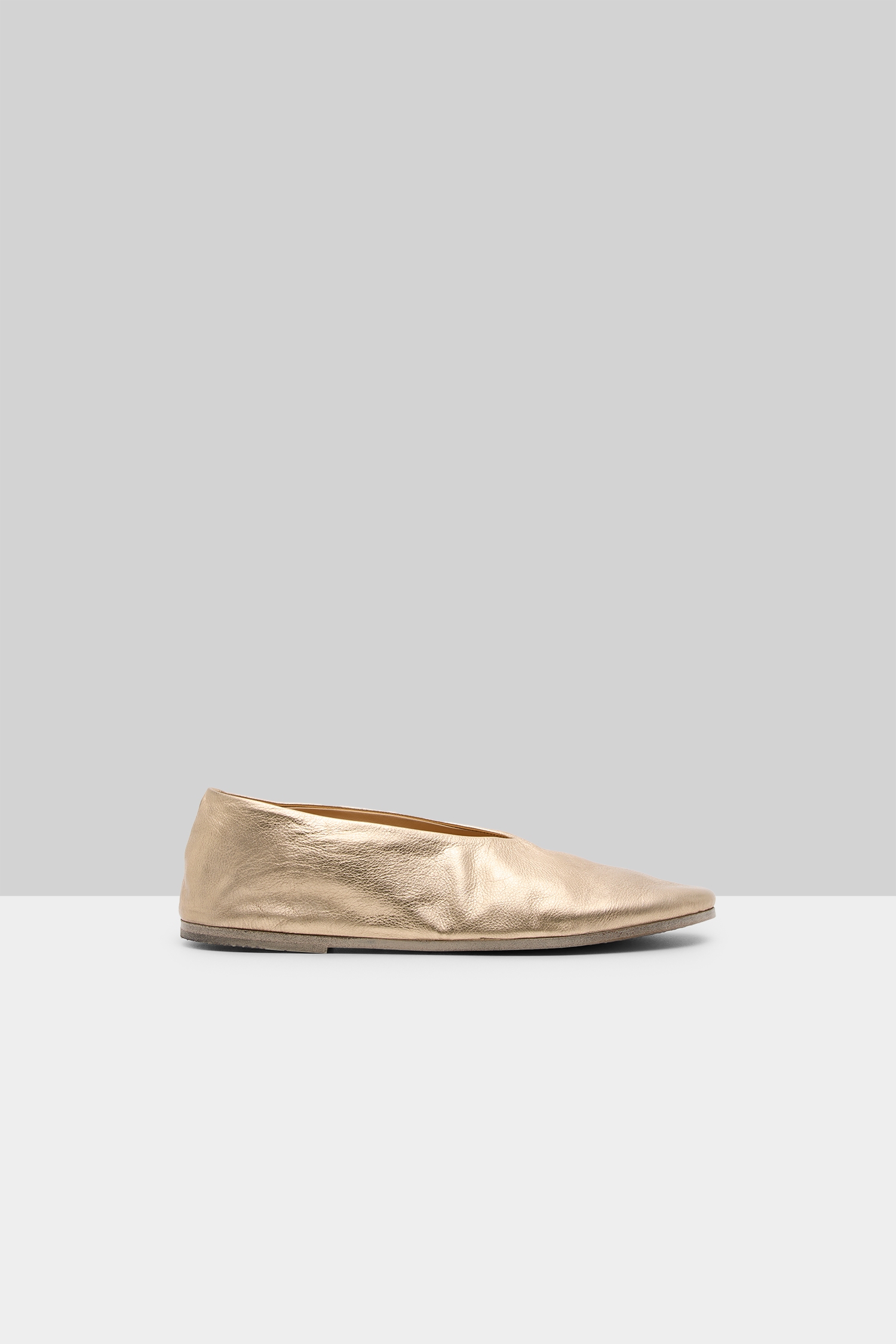 Coltellaccio Platinum Foil Ballerina Shoes