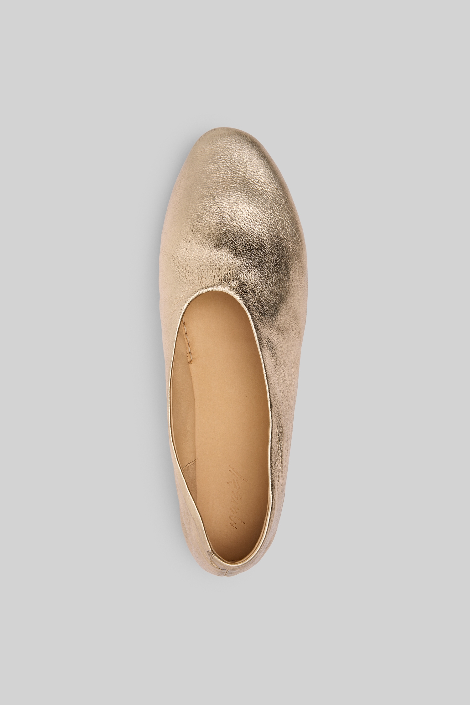 Coltellaccio Platinum Foil Ballerina Shoes