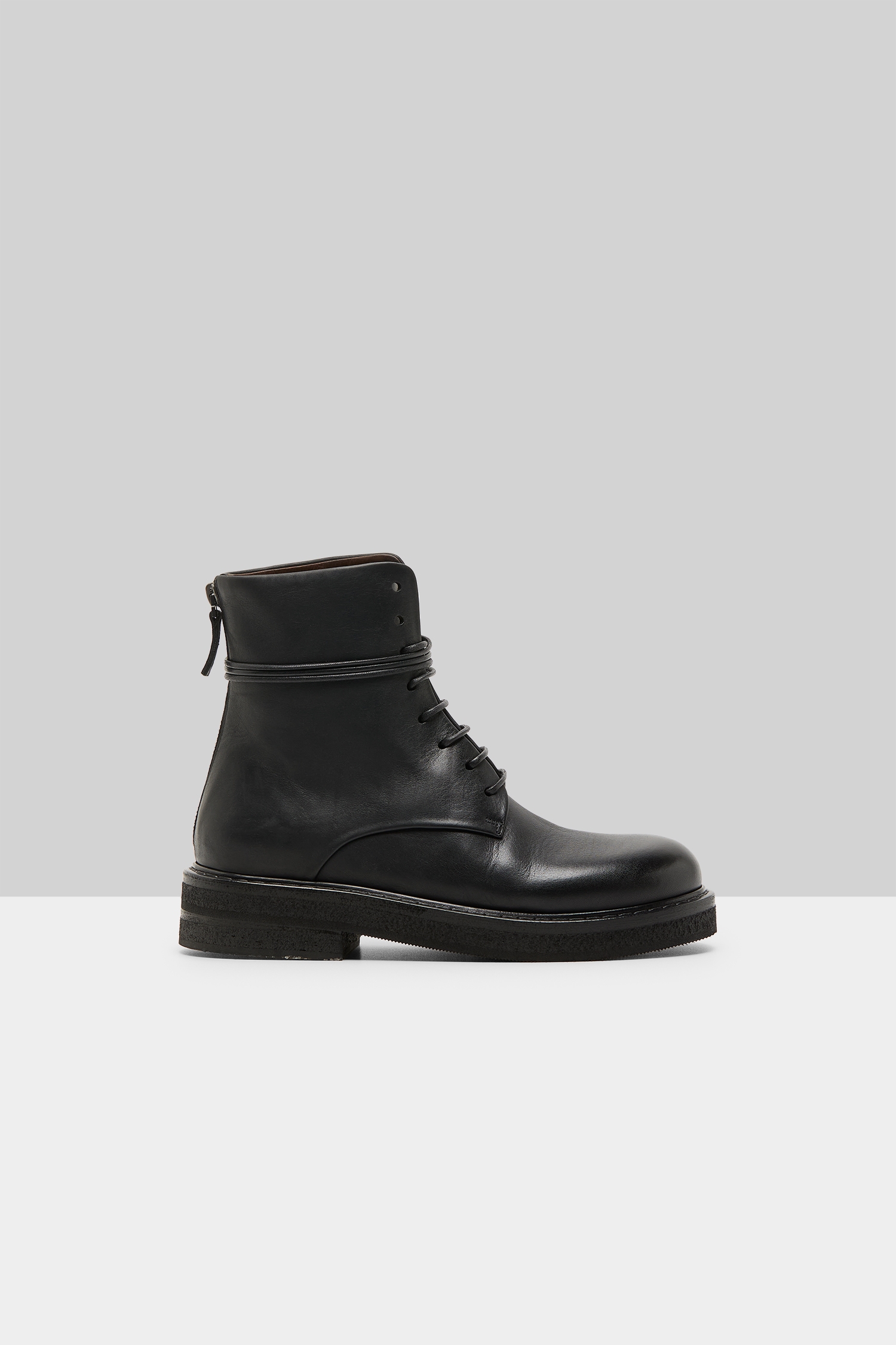 Parrucca Black Leather Combat Boots