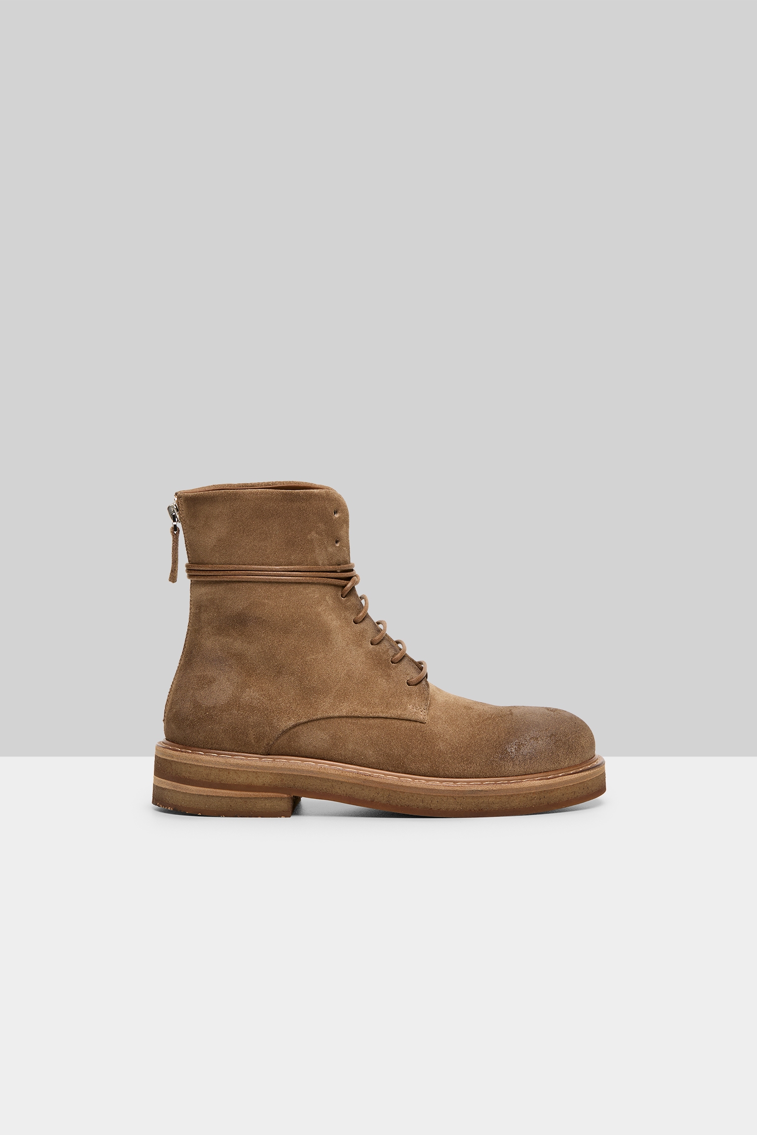 Parrucca Hazelnut Suede Combat Boots