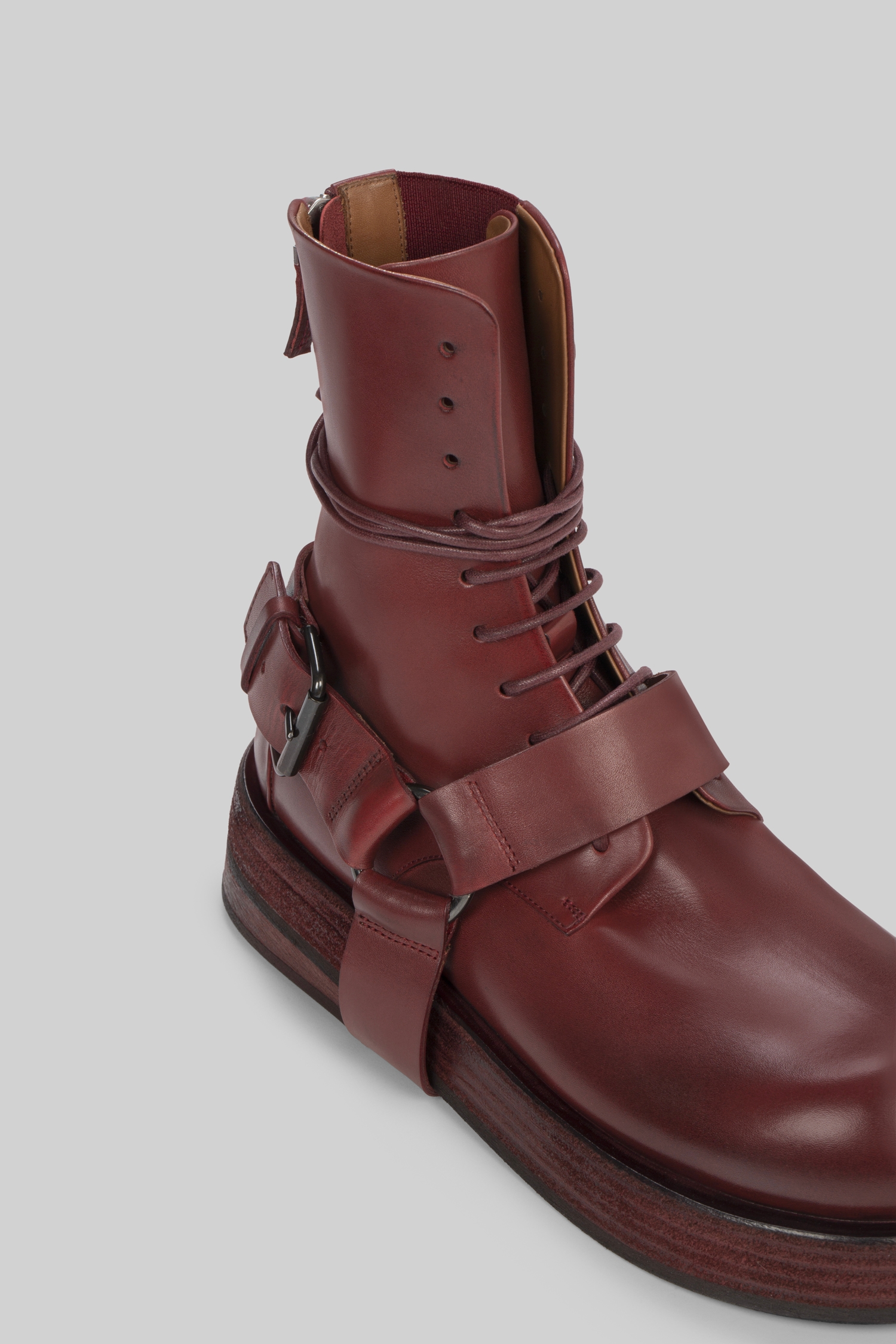 Musona Lace Up Ankle Boot Blood