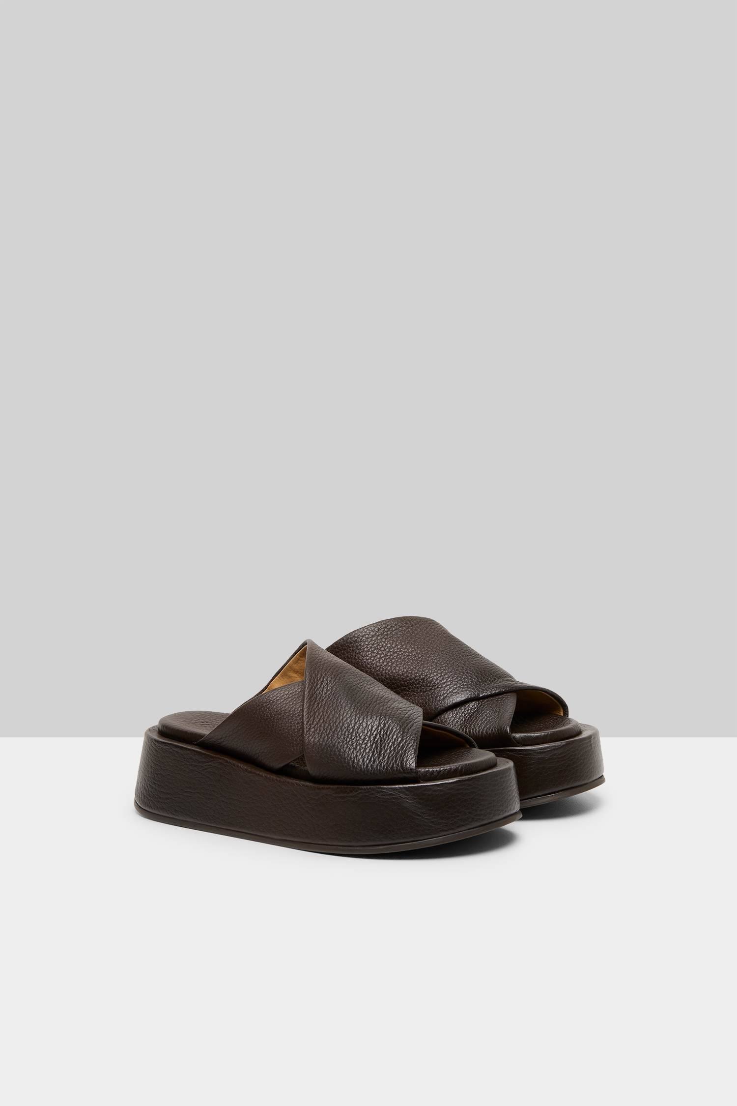 Piattaforma Sandalo Sandal Dark Brown