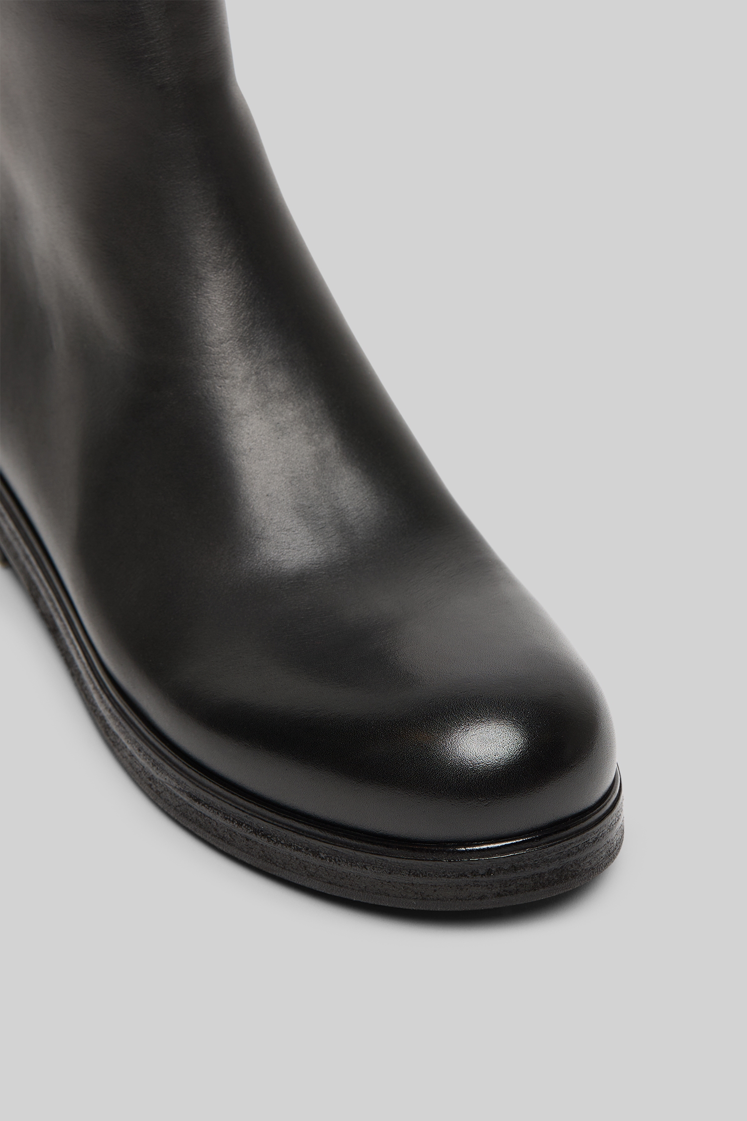Zucca Zeppa Black Leather Ankle Boots