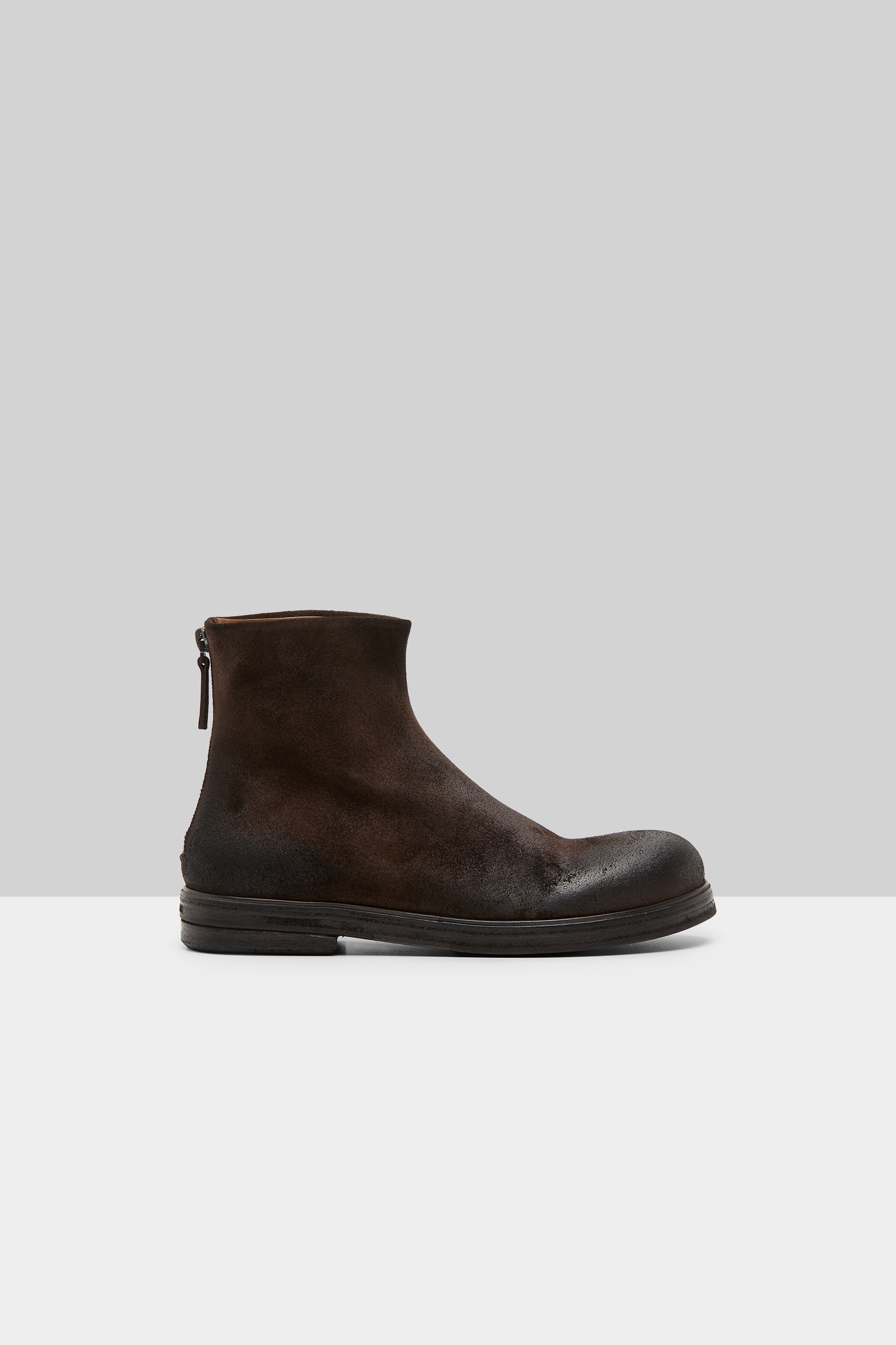 Zucca Zeppa Dark Brown Suede Ankle Boots