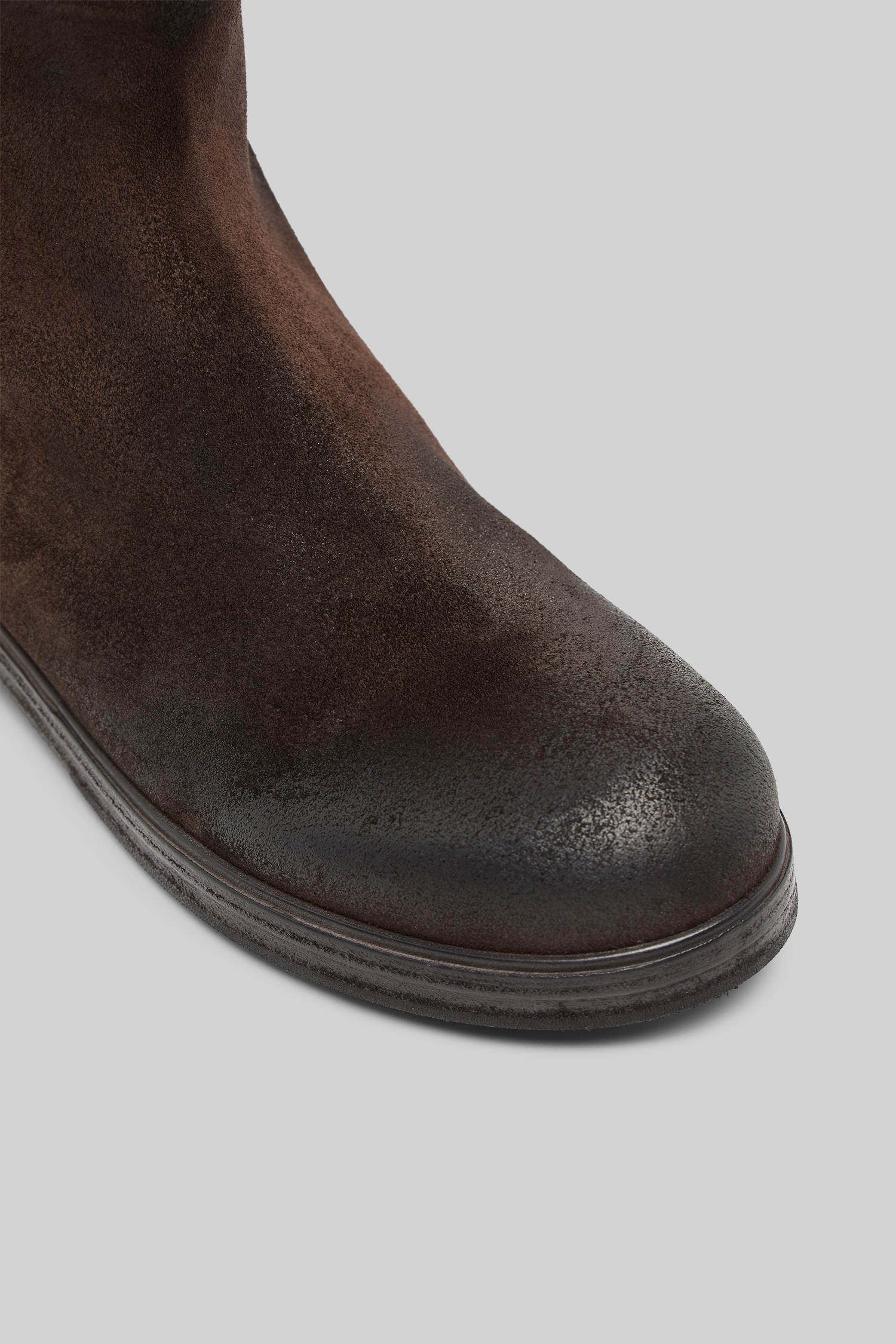 Zucca Zeppa Dark Brown Suede Ankle Boots