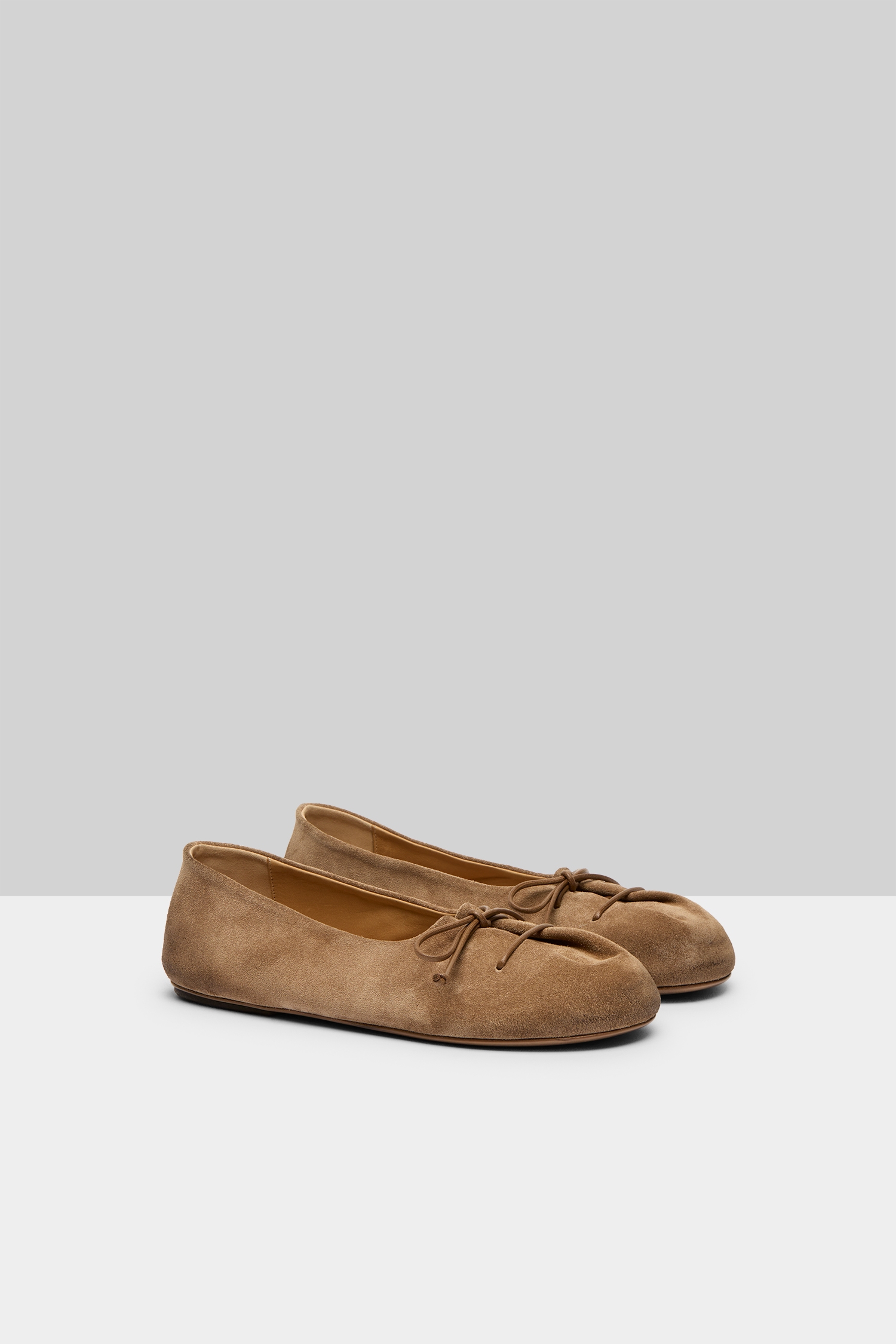 Girella Hazelnut Suede Ballerina Shoes