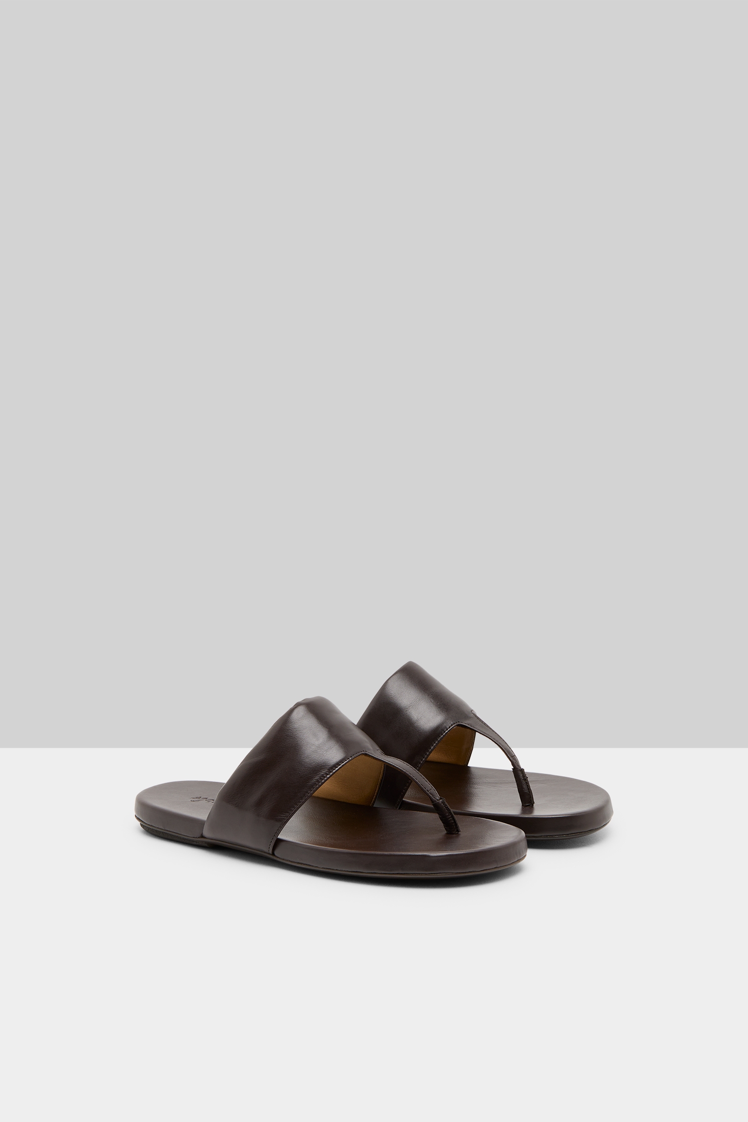 Spanciata Dark Brown Thong Sandals