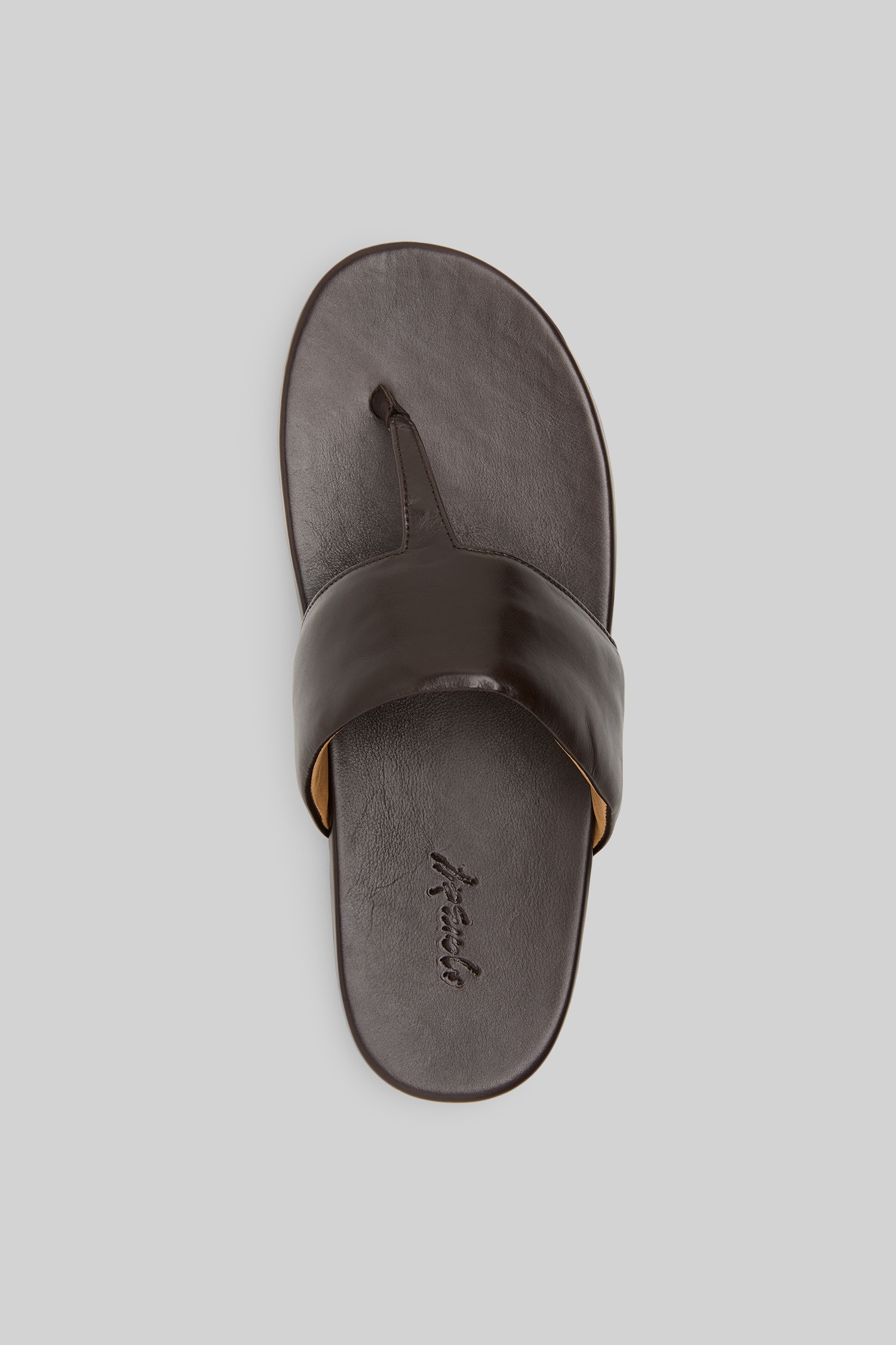 Spanciata Dark Brown Thong Sandals
