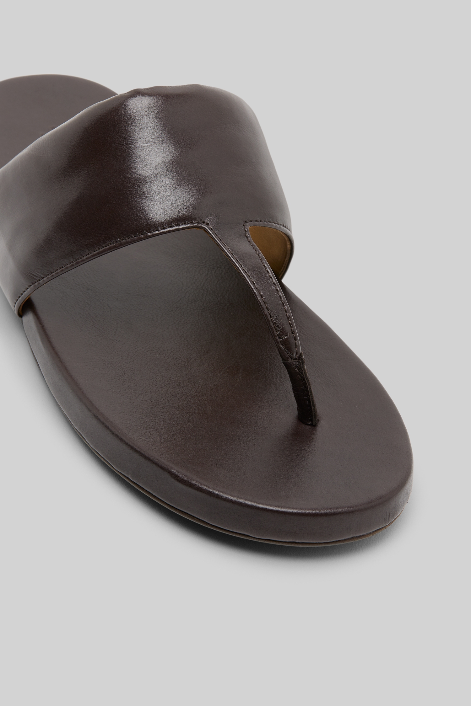 Spanciata Dark Brown Thong Sandals