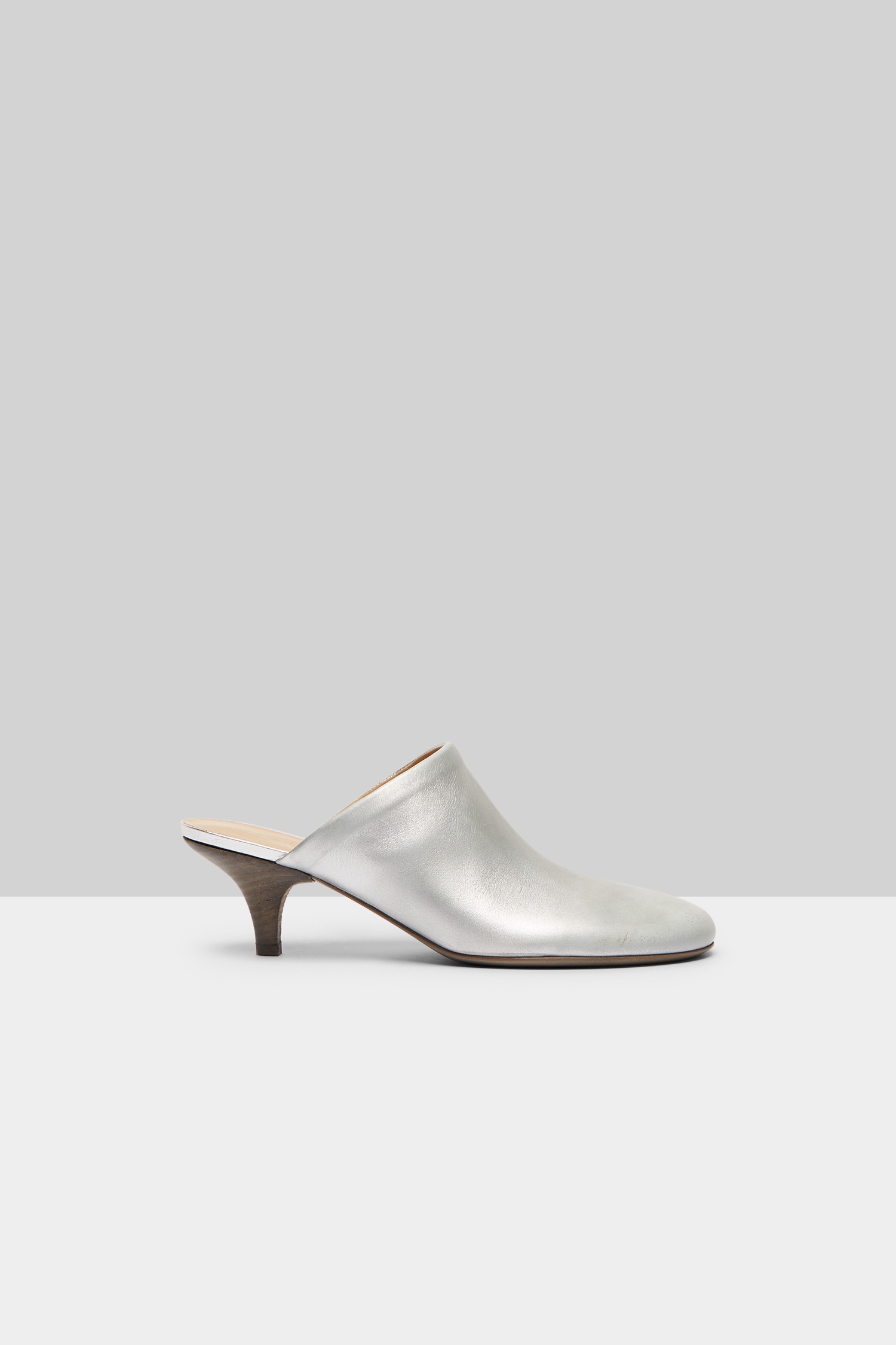 Spilla Silver Foil Mule