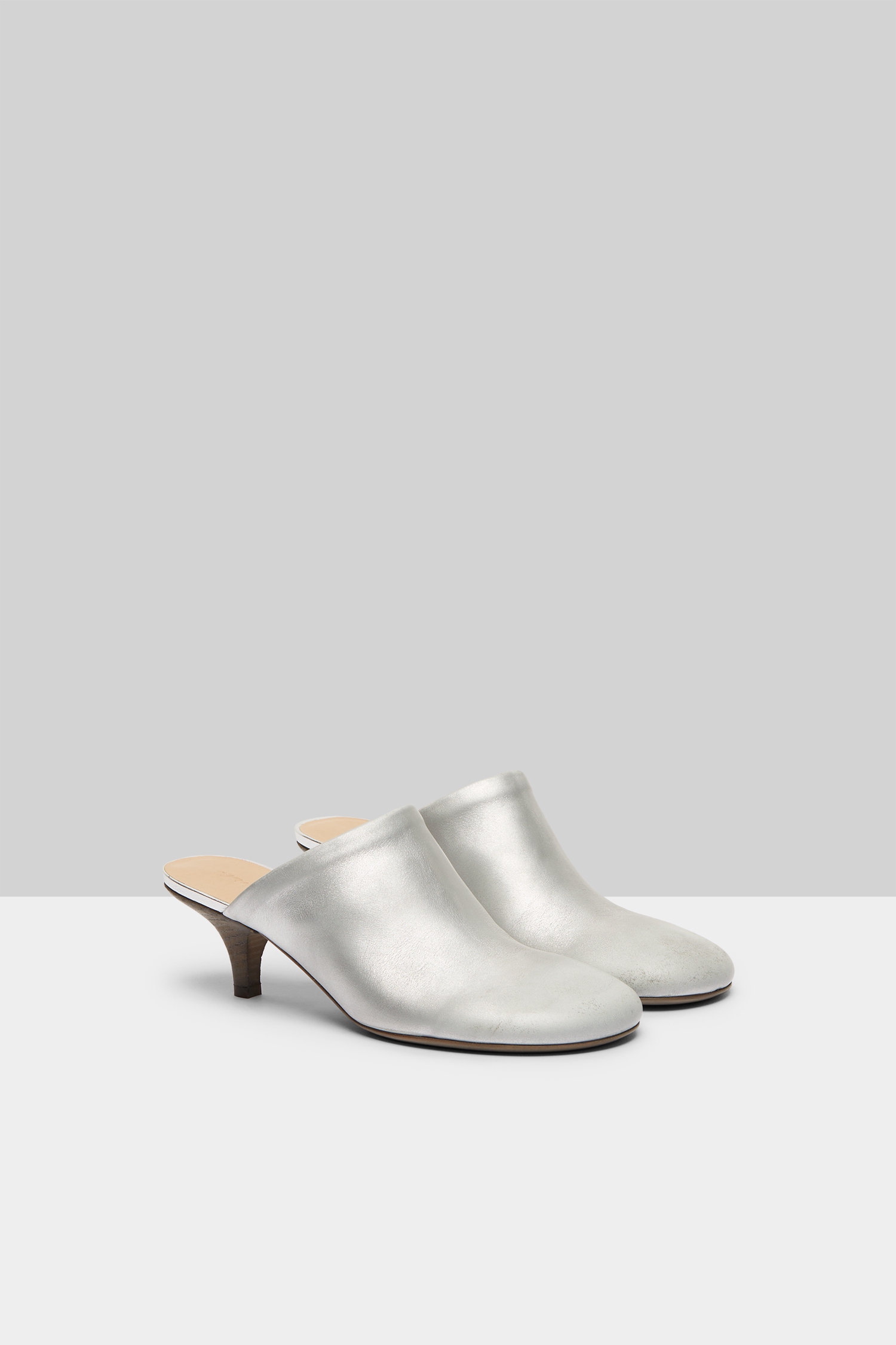 Spilla Silver Foil Mule