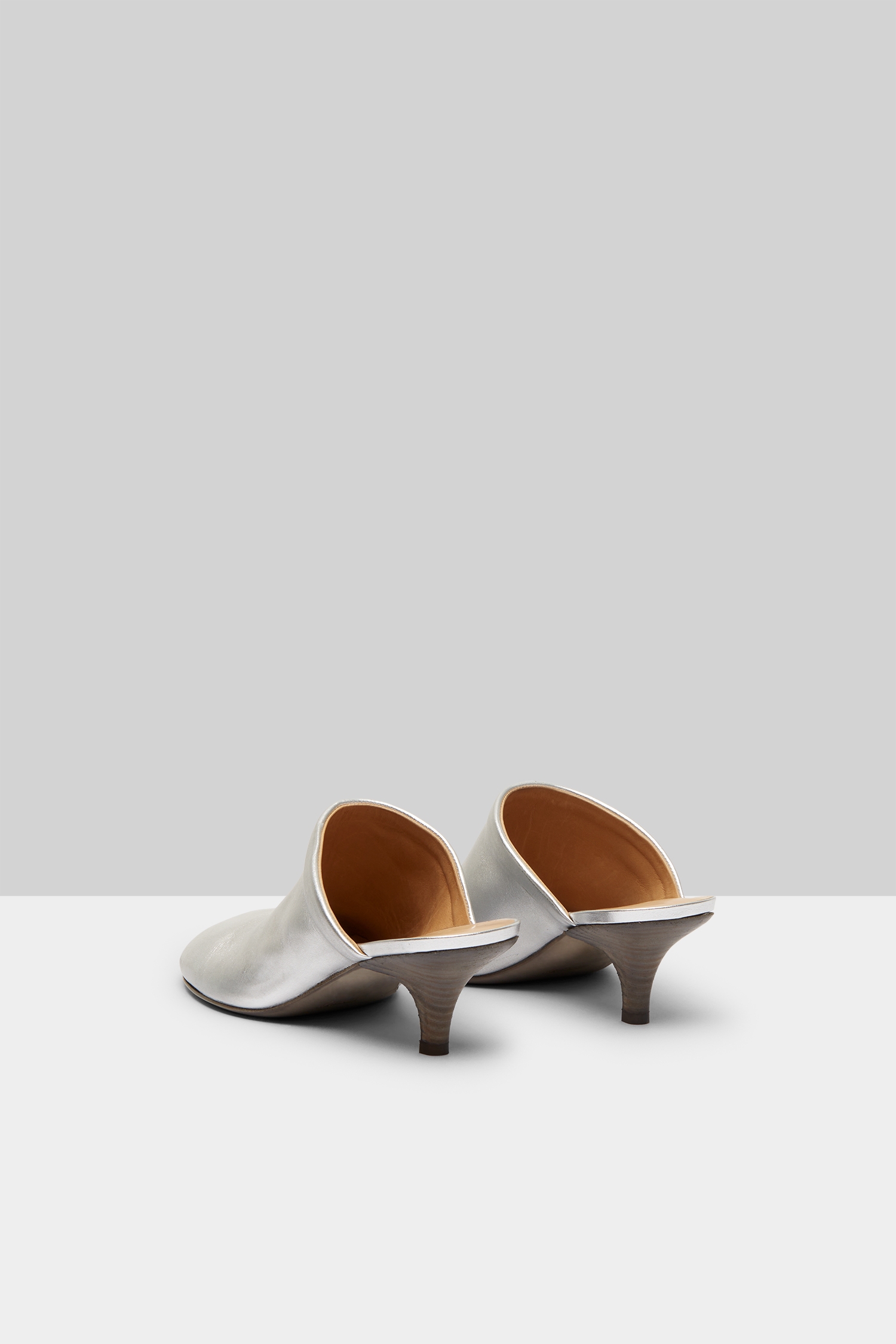 Spilla Silver Foil Mule