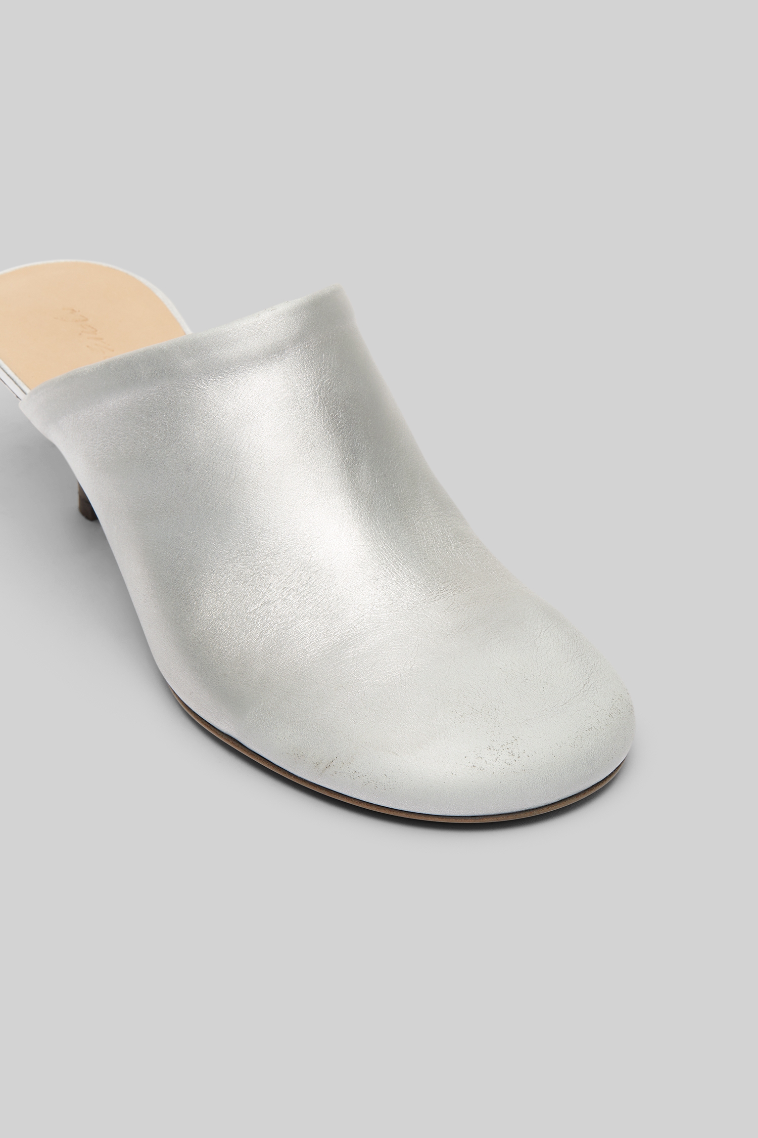 Spilla Silver Foil Mule