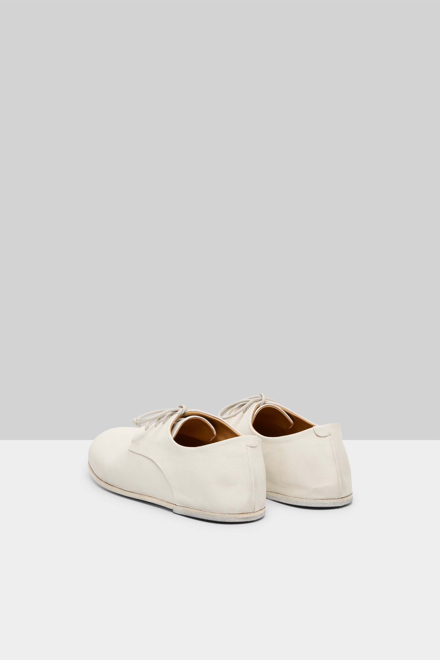 Steccoblocco Optical White Leather Derby Shoes