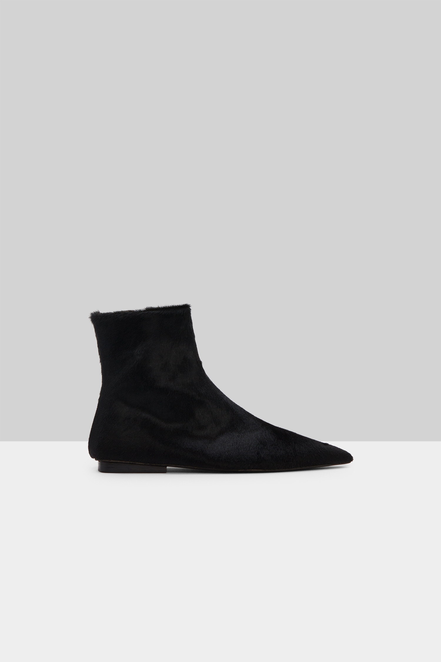 Ago Black Leather Ankle Boots