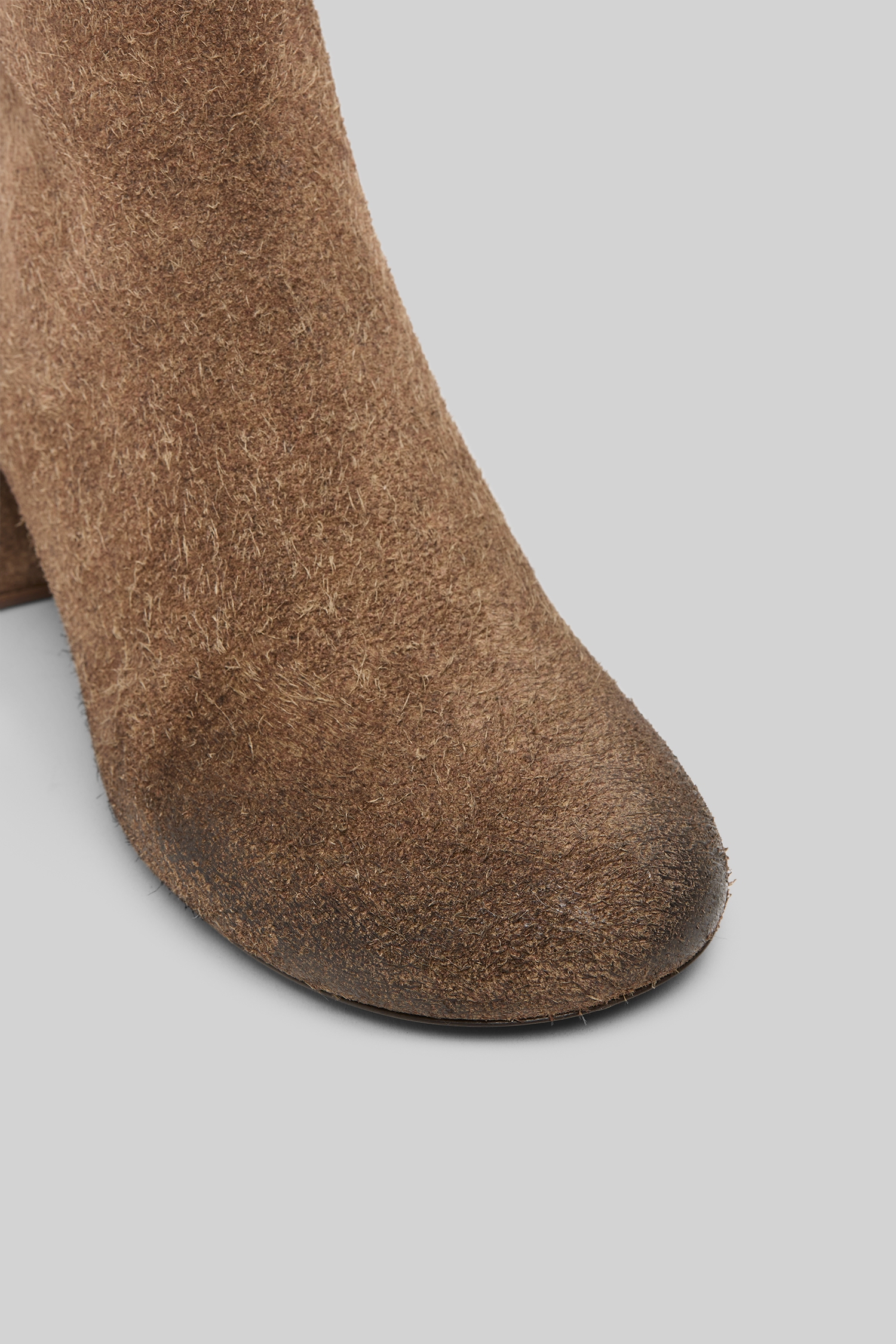 Basata Dark Brown Suede Ankle Boots