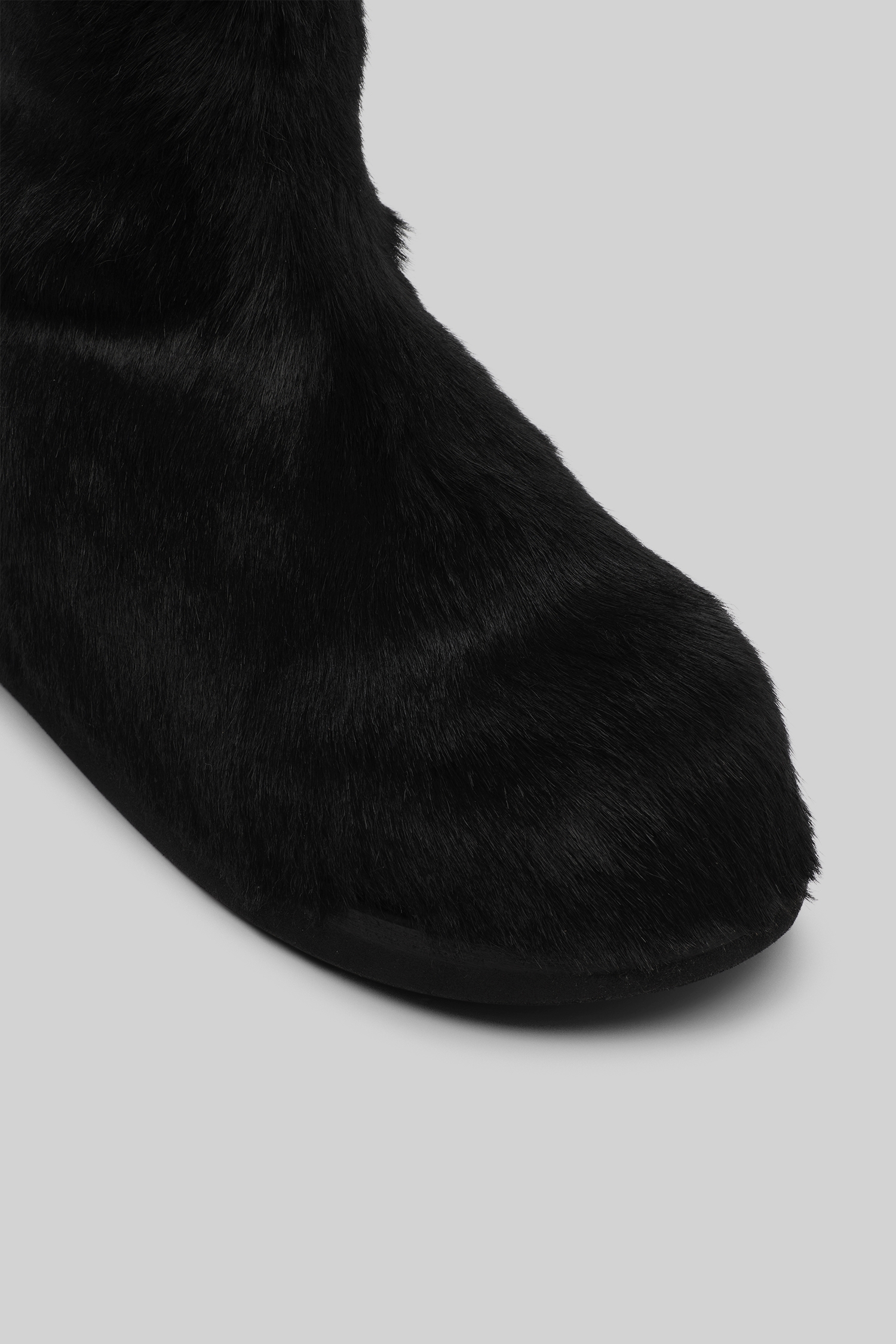 Gigante Black Leather Ankle Boots