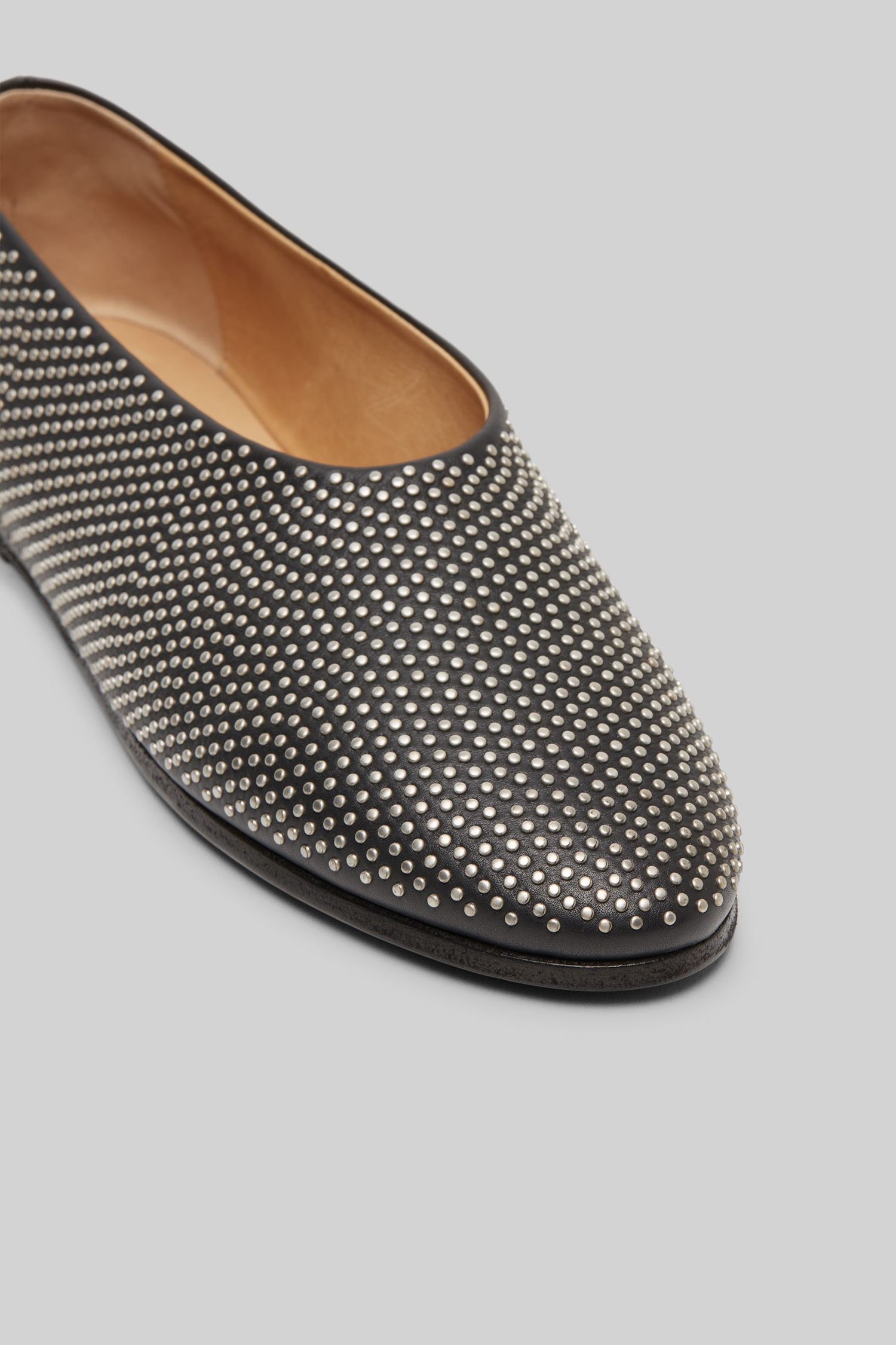 Coltellaccio Borchie Black Ballerina Shoes