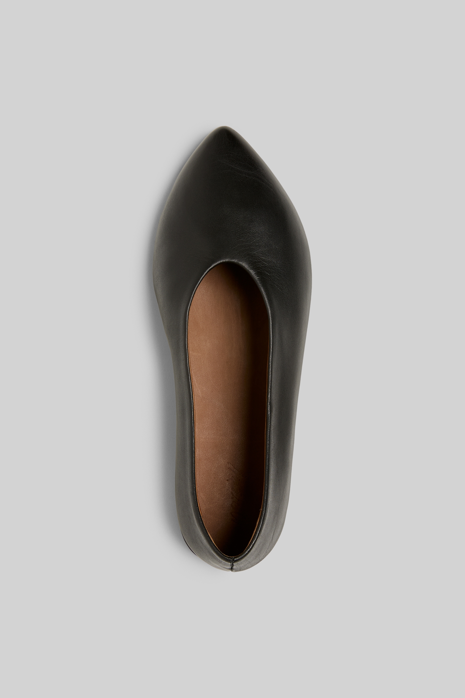 Sfoglia Black Leather Ballerina Shoes
