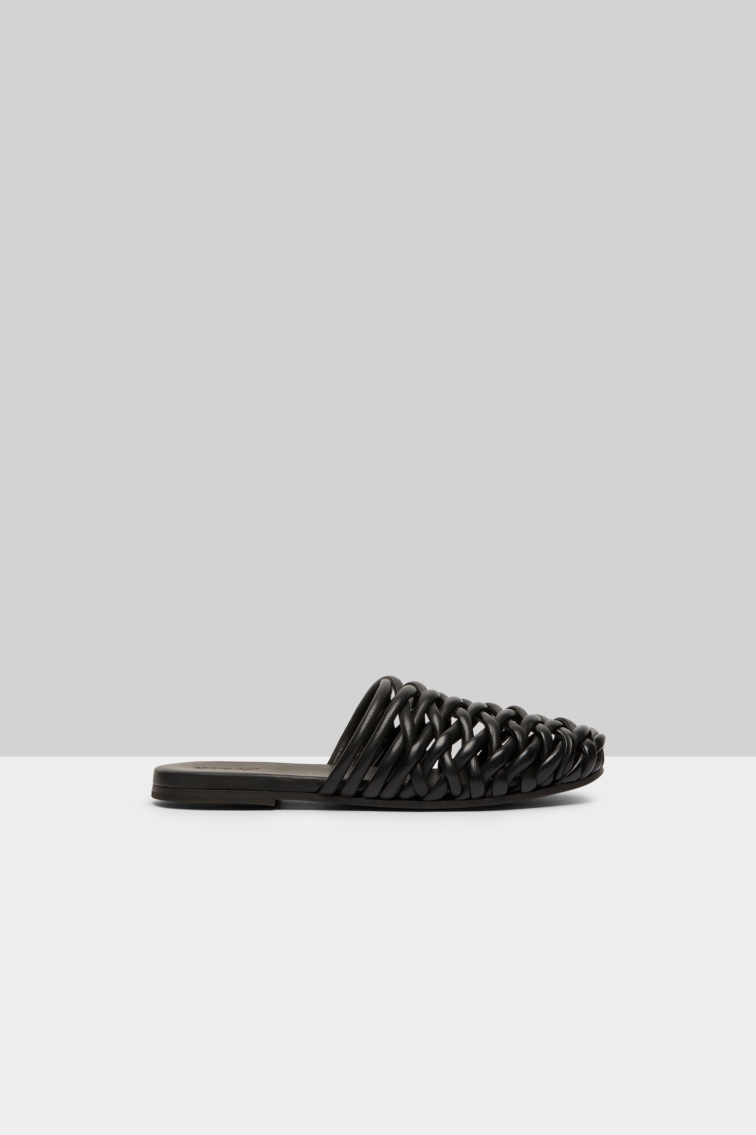 Steccoblocco Black Leather Mule