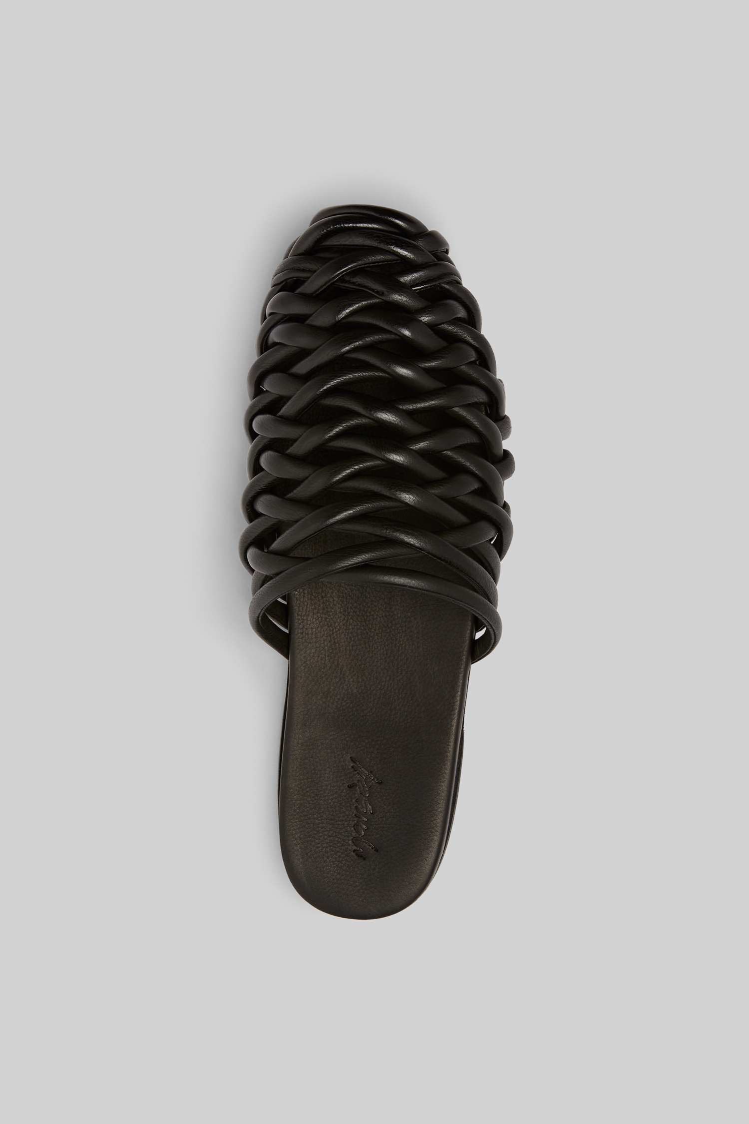 Steccoblocco Black Leather Mule