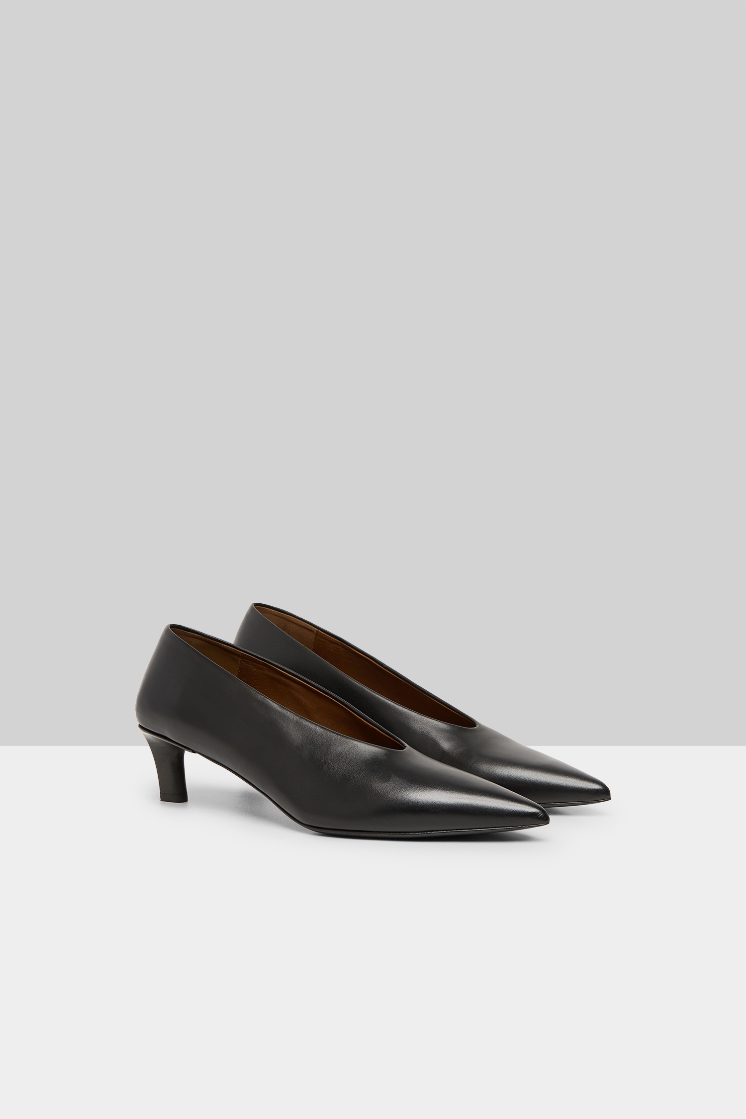 Aculeo Black Leather Decollete