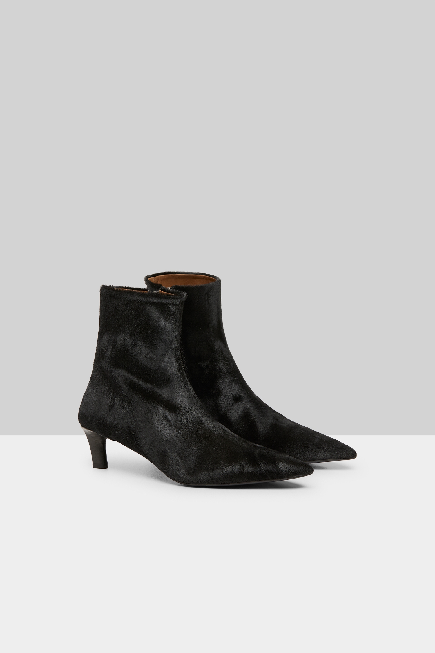 Aculeo Black Leather Ankle Boots