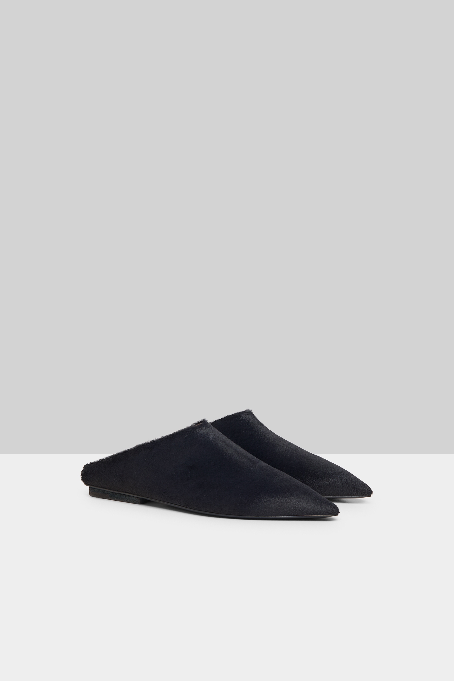 Ago Midnight Blue Leather Mule