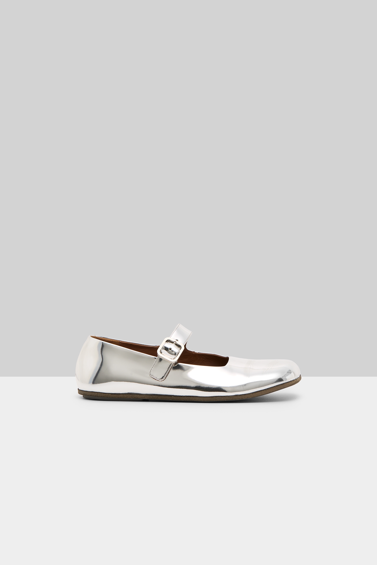 Appiedi Silver Foil Ballerina Shoes