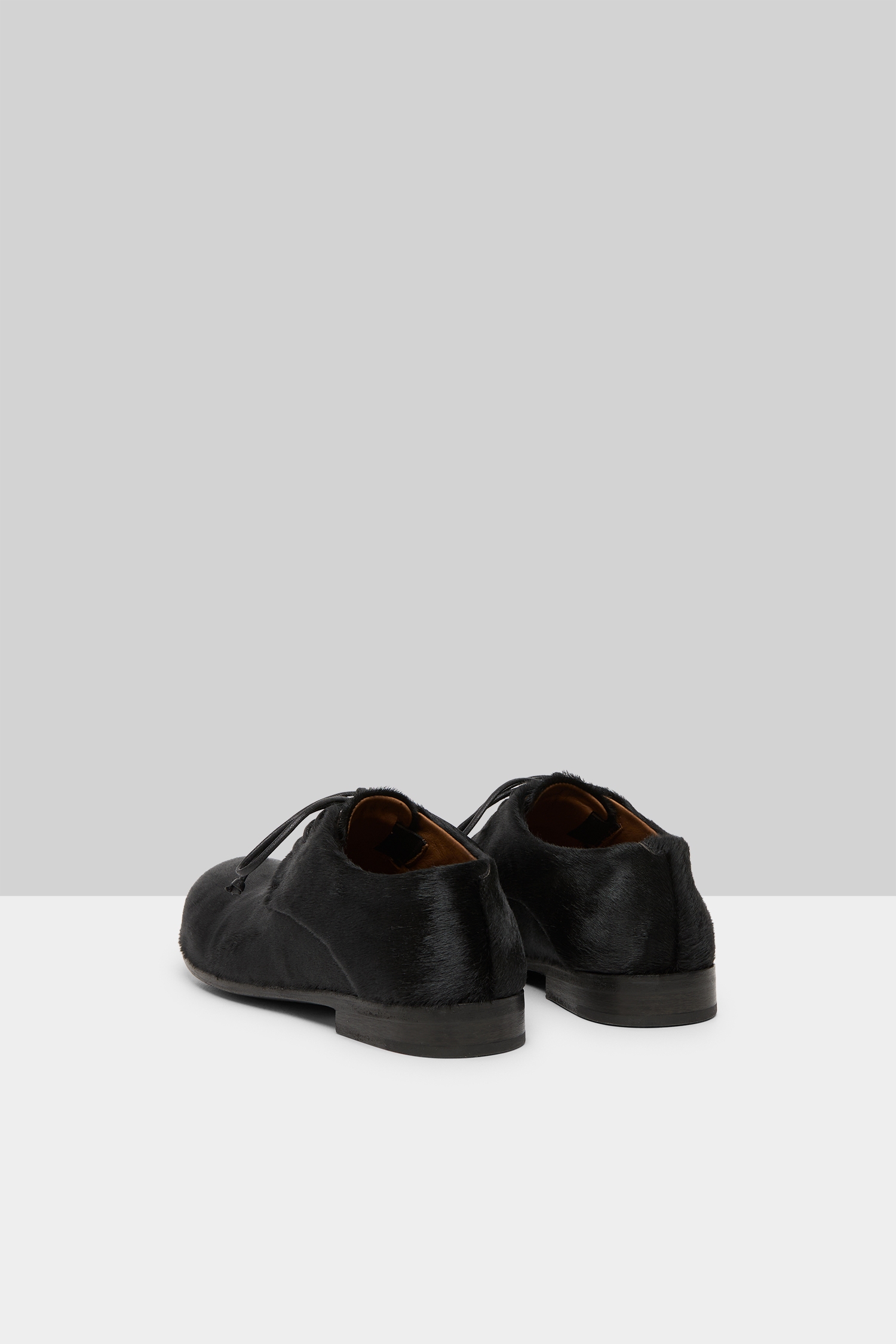 Capozucca Black Leather Derby Shoes