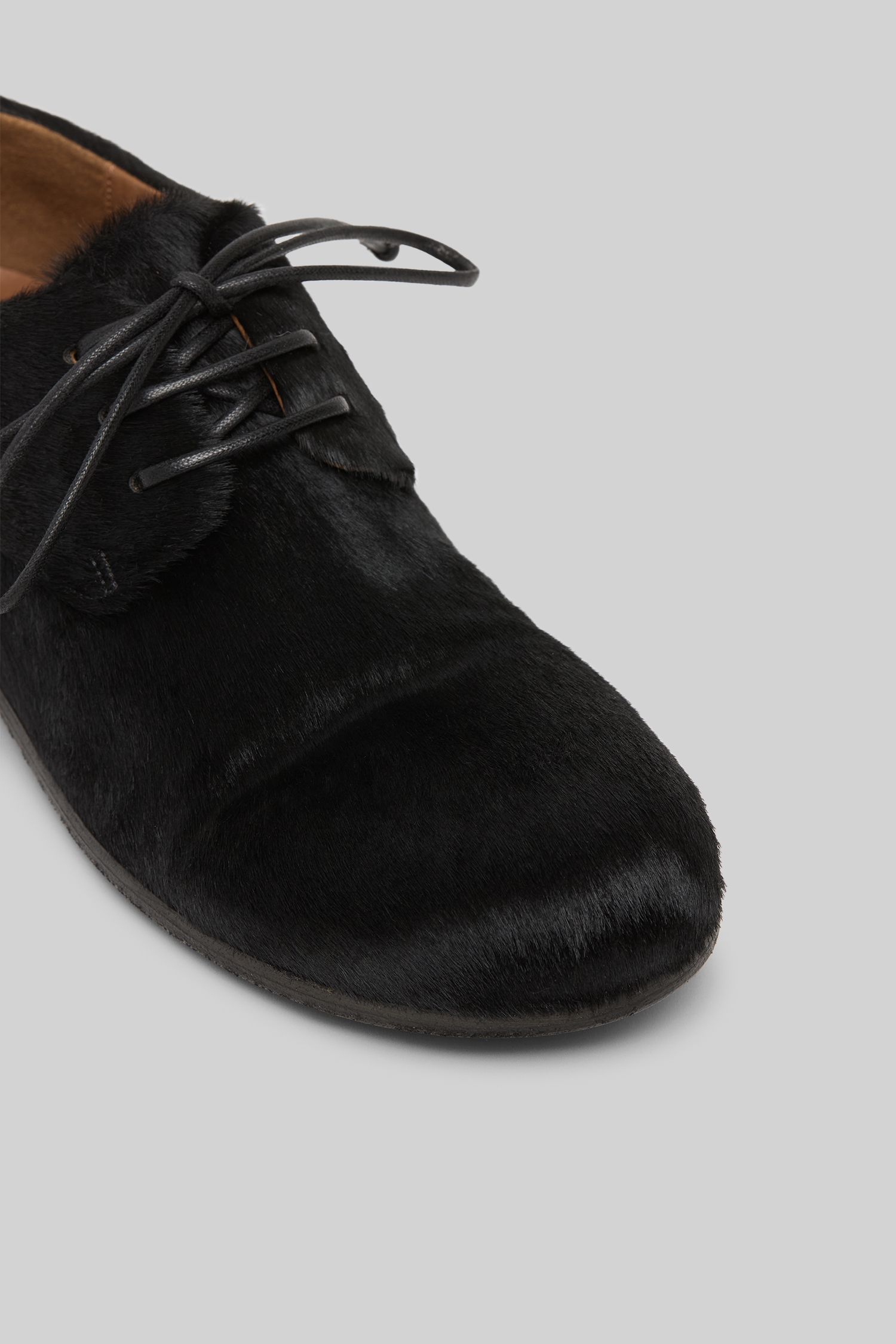 Capozucca Black Leather Derby Shoes