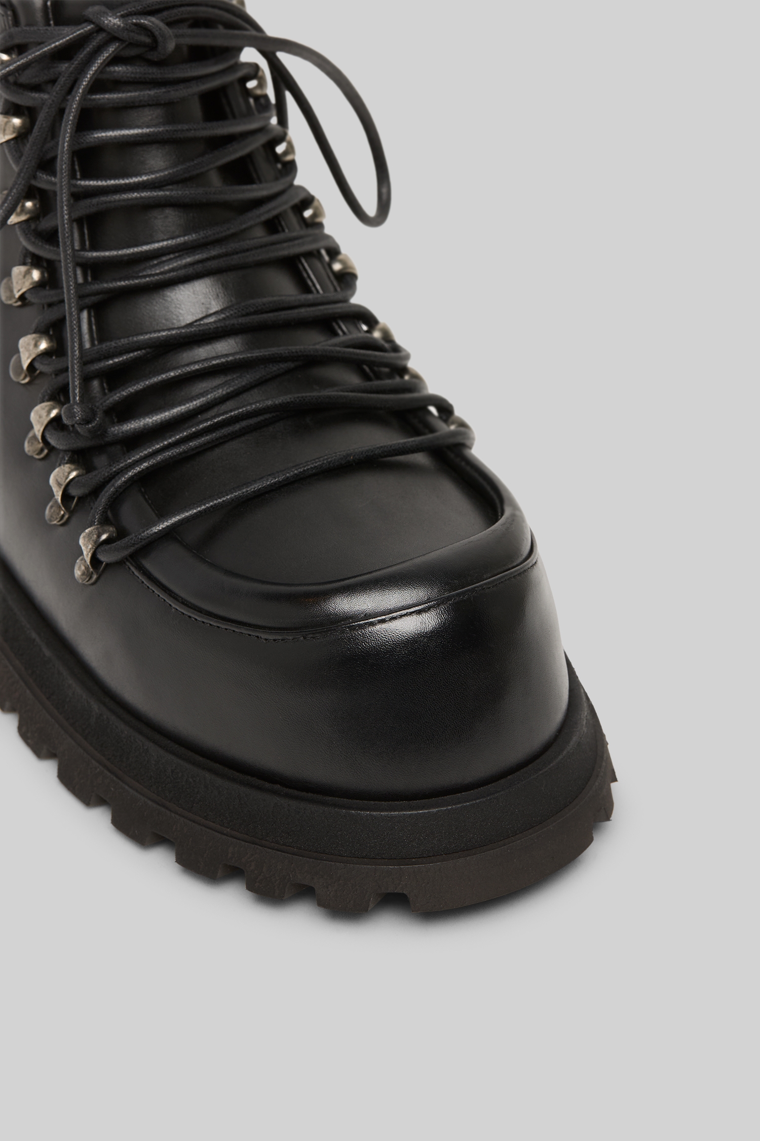 Gicarro Black Leather Combat Boots