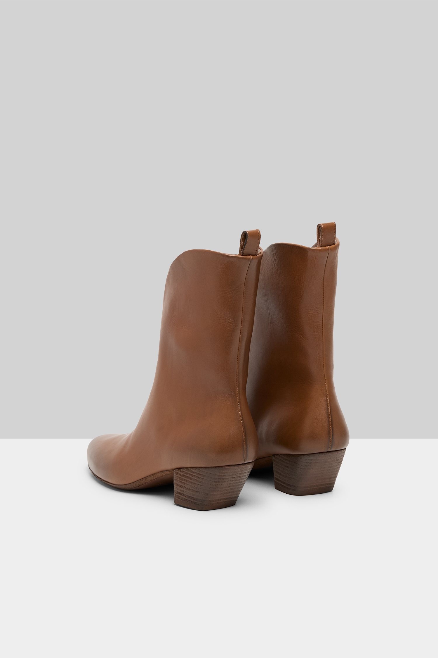 Goccio Basalt Leather Ankle Boots