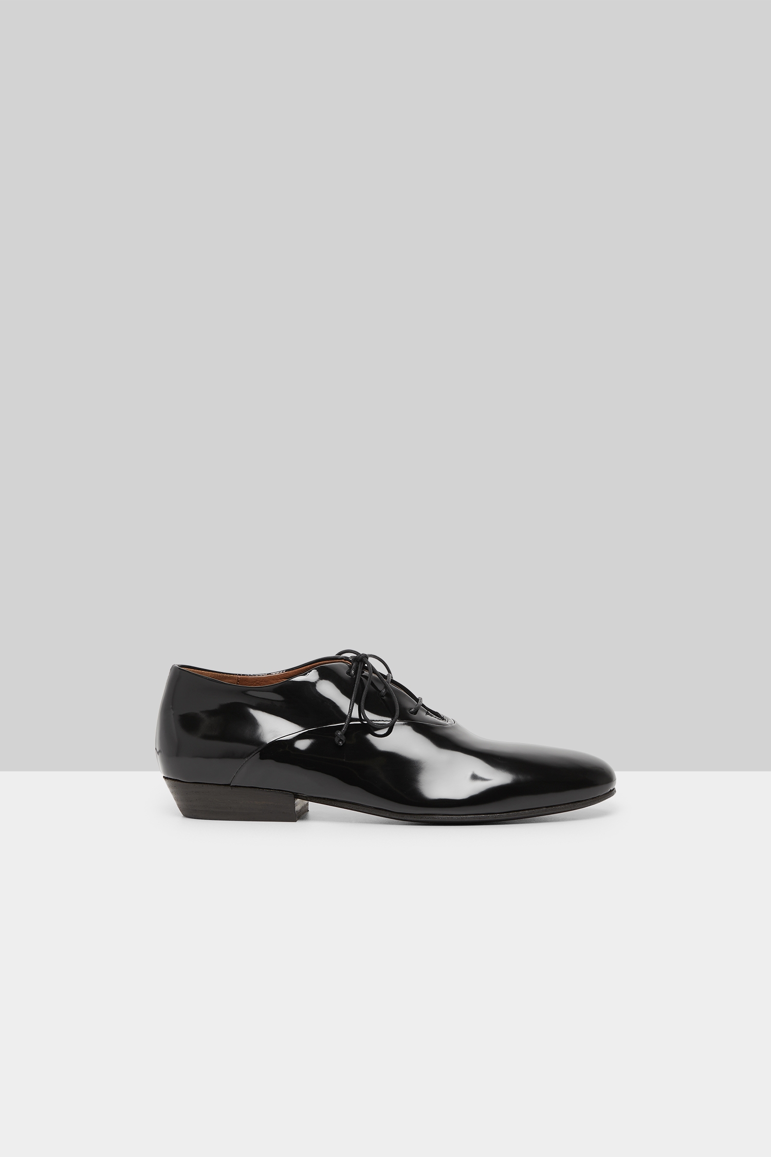 Miniblocco Black Leather Derby Shoes