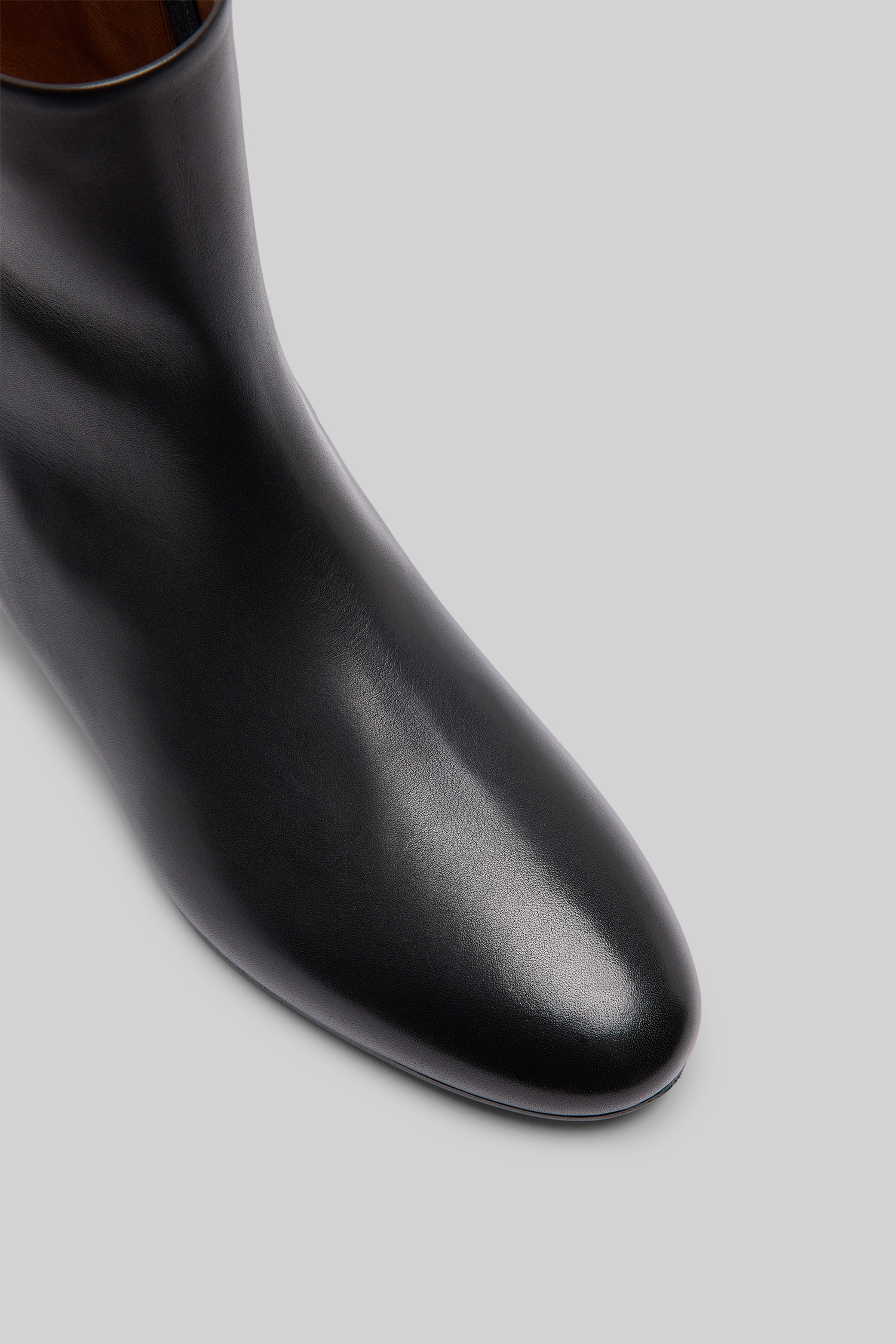 Miniblocco Black Leather Ankle Boots