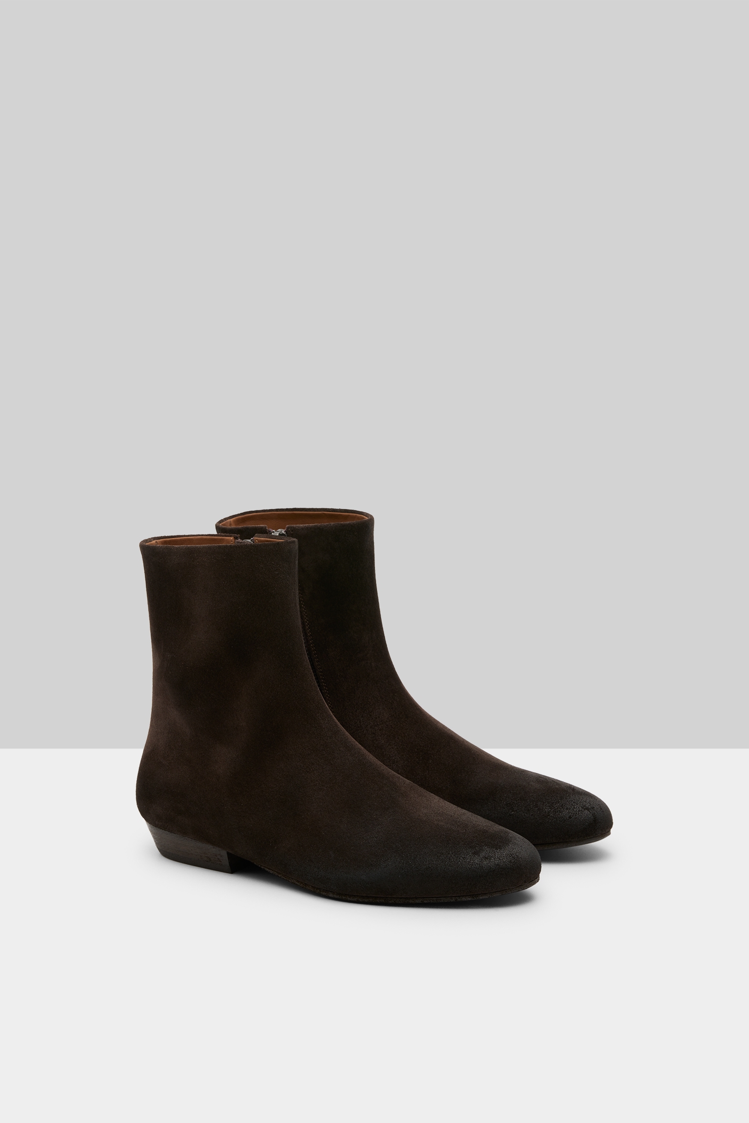 Miniblocco Dark Brown Suede Ankle Boots