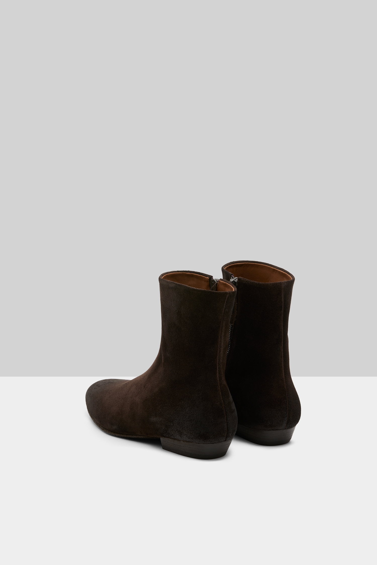 Miniblocco Dark Brown Suede Ankle Boots