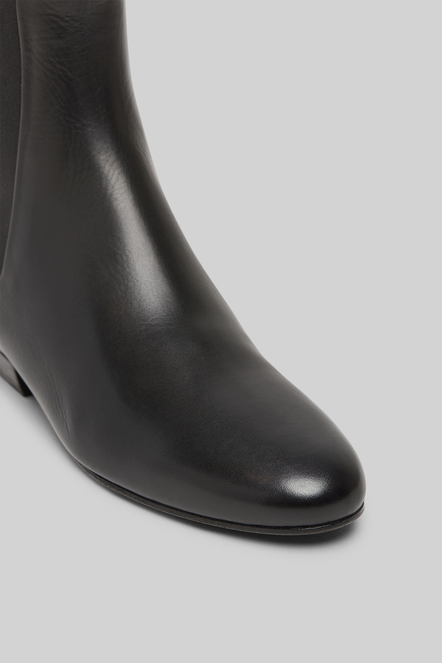 Miniblocco Black Leather Chelsea Boots