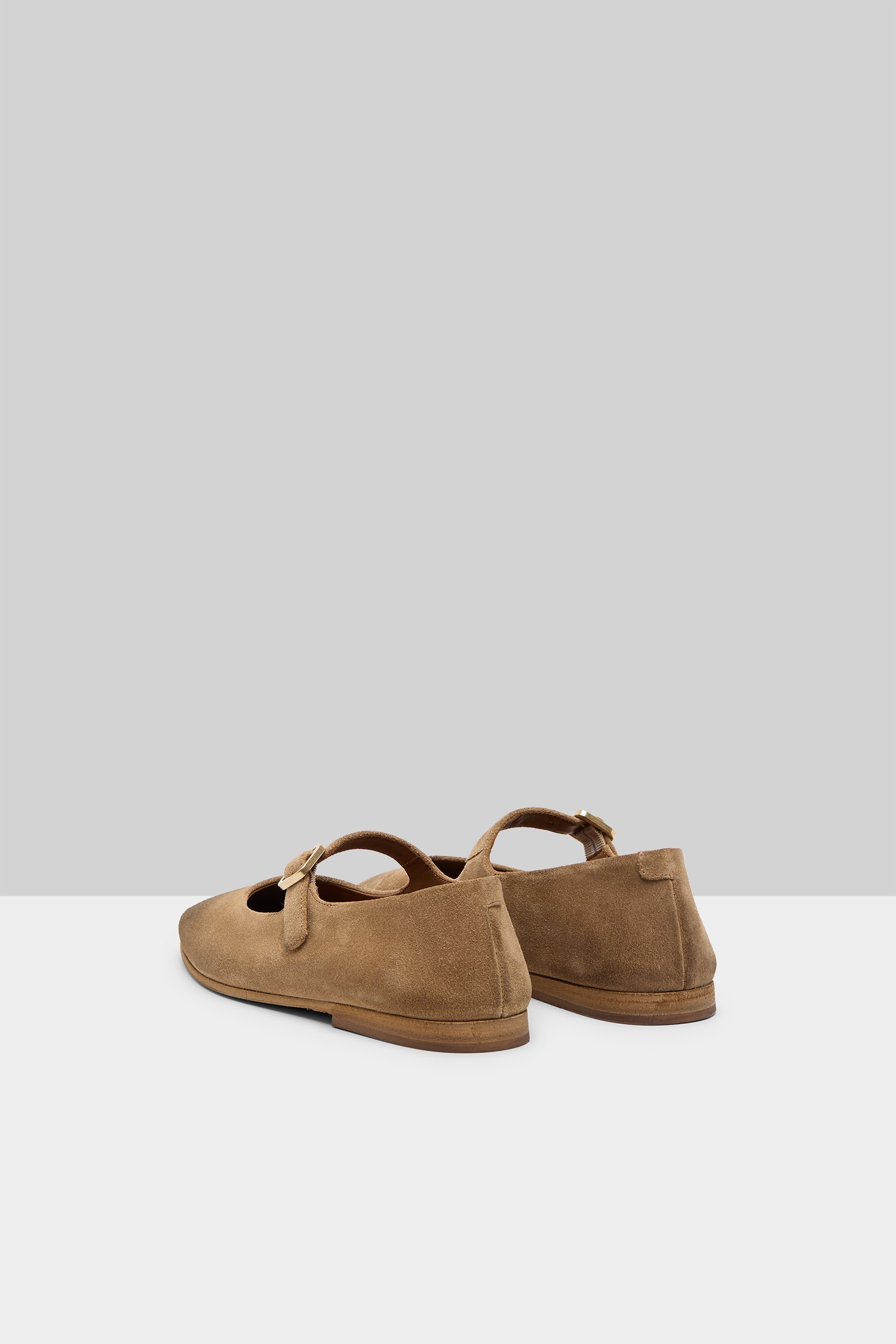 Scivolo Hazelnut Suede Ballerina Shoes