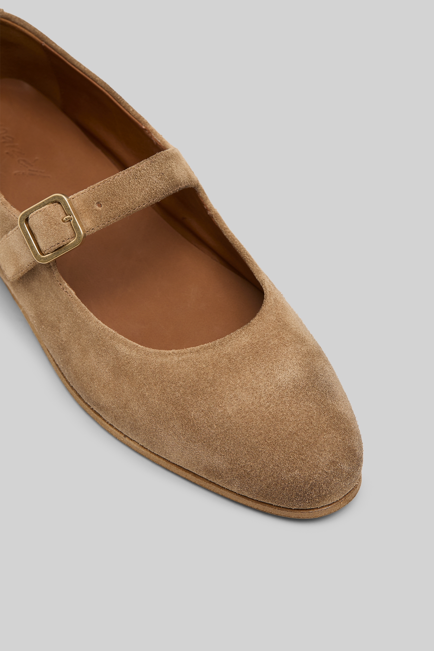 Scivolo Hazelnut Suede Ballerina Shoes
