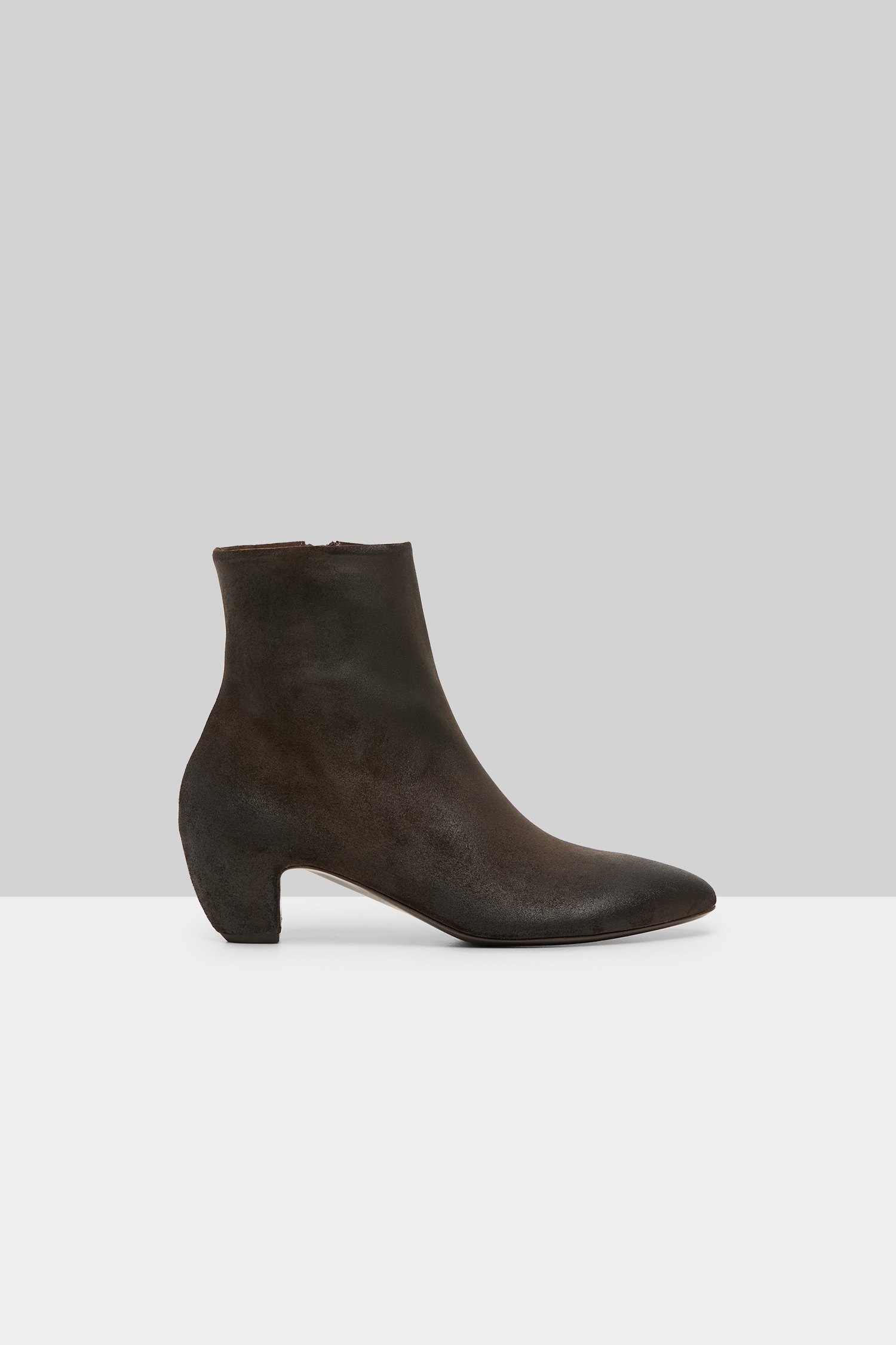 Stonda Dark Brown Suede Ankle Boots