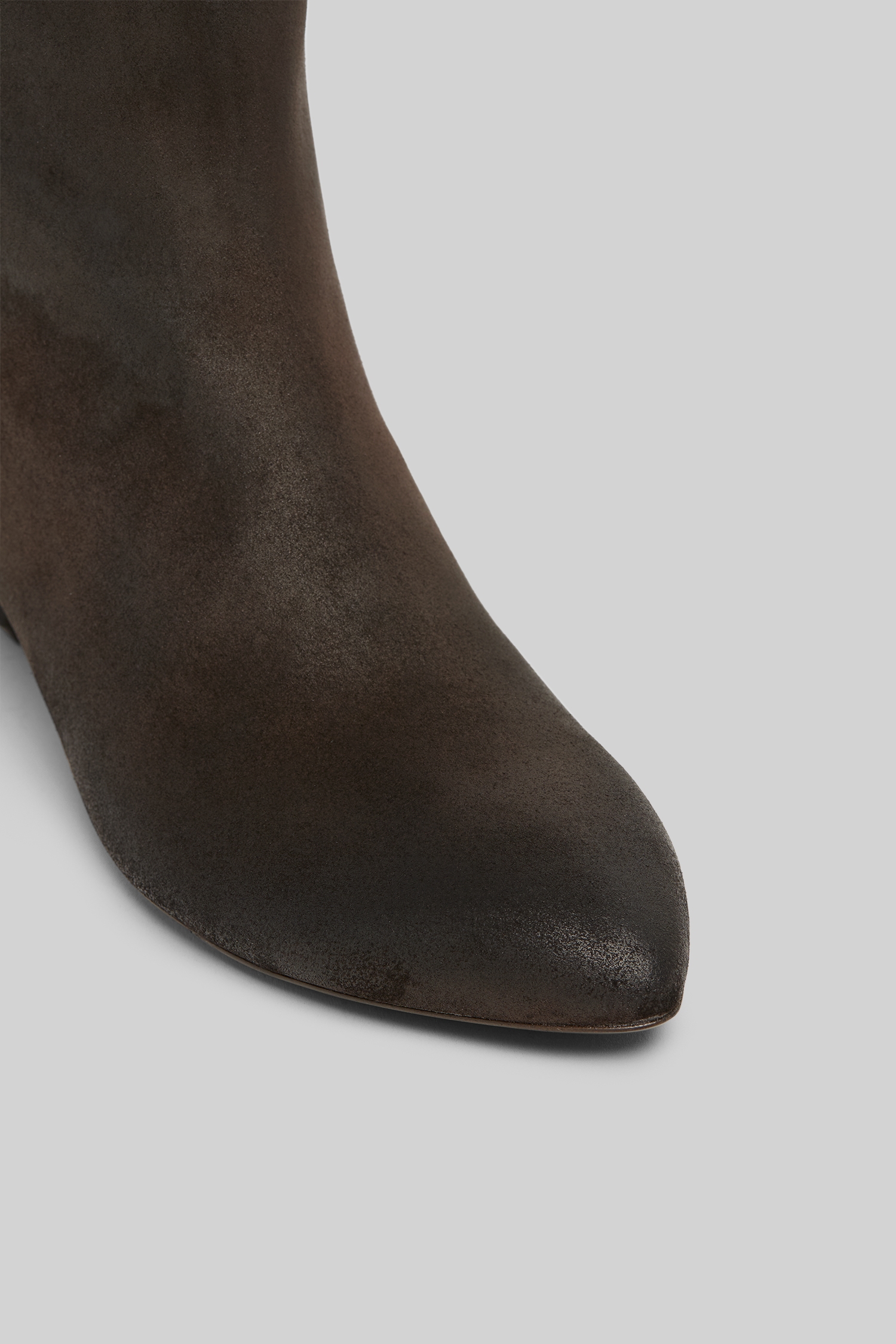 Stonda Dark Brown Suede Ankle Boots
