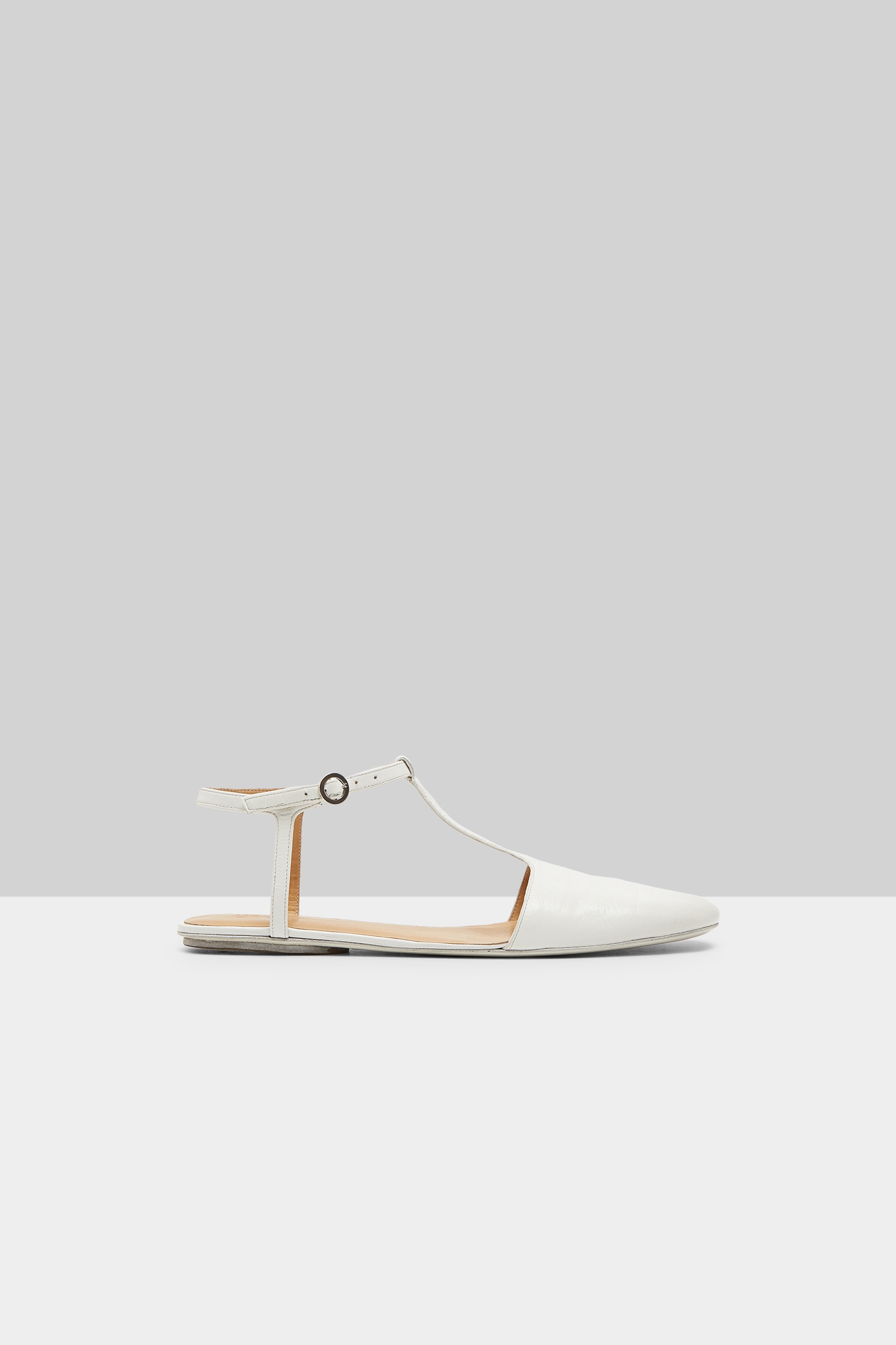 Distesa White Ballerina Shoes