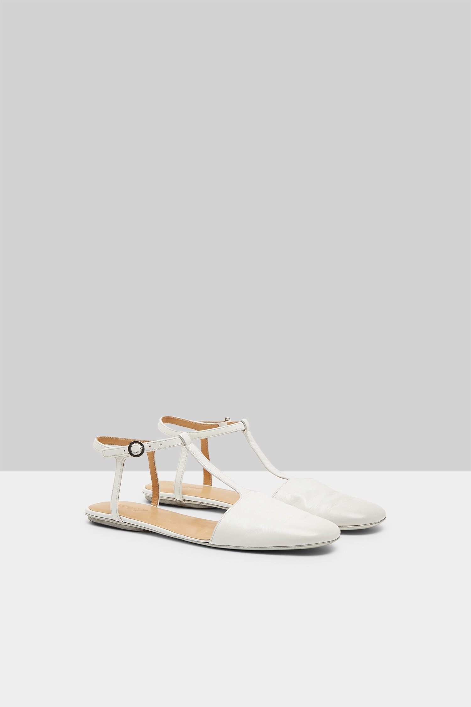 Distesa White Ballerina Shoes