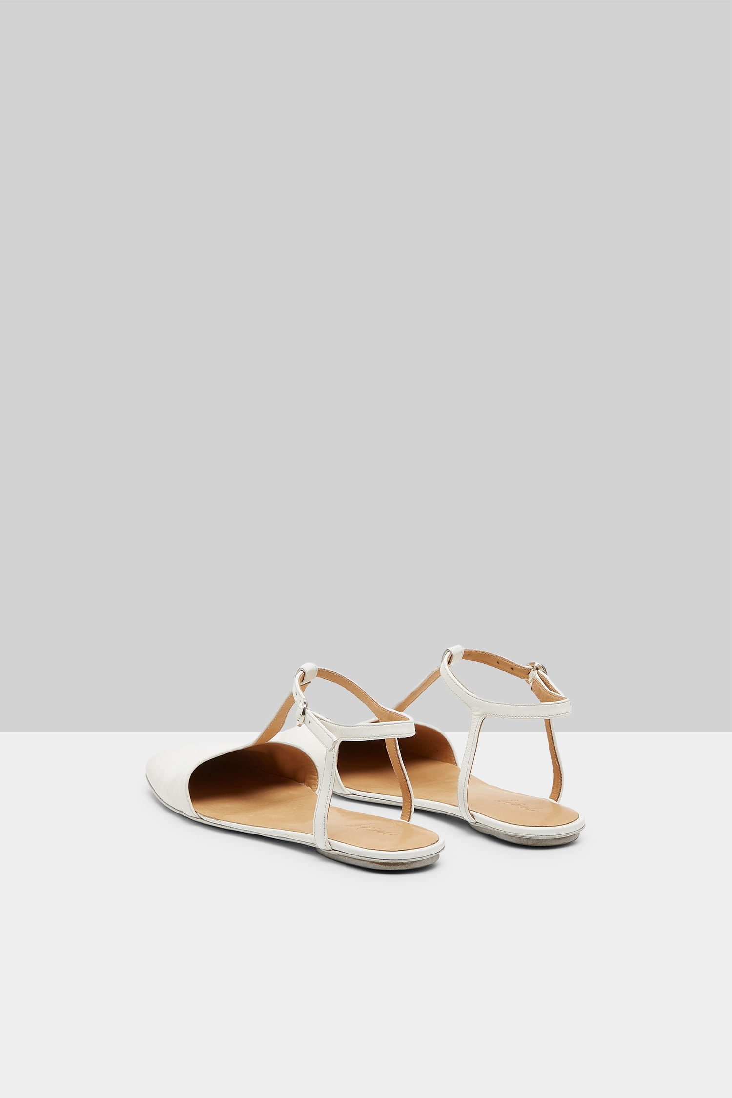 Distesa White Ballerina Shoes
